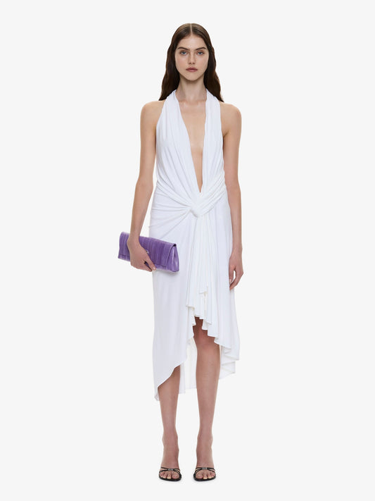 Image of Dresses. Product name - Spire Cascade Midi Dress in White colour by brand - CHRISTOPHER ESBER