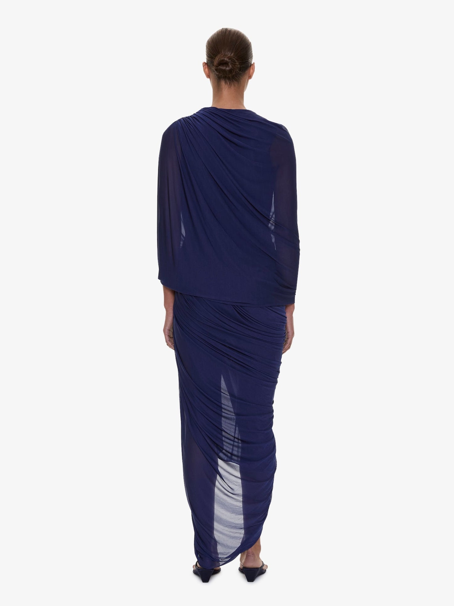 Christopher Esber Helix Crystal Draped Dress (Ink)