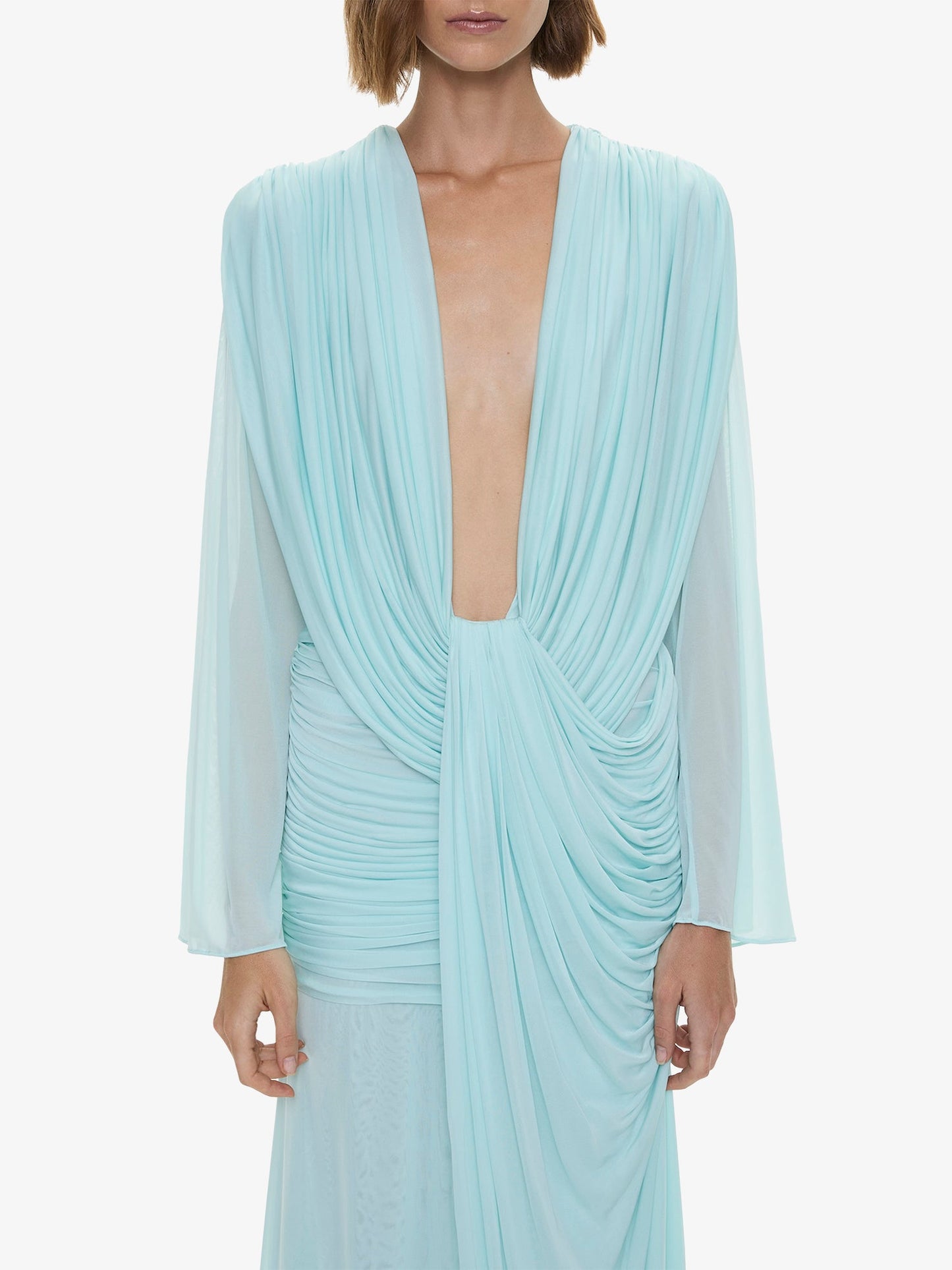 Christopher Esber Ripple Drape Long Sleeve (Gown)