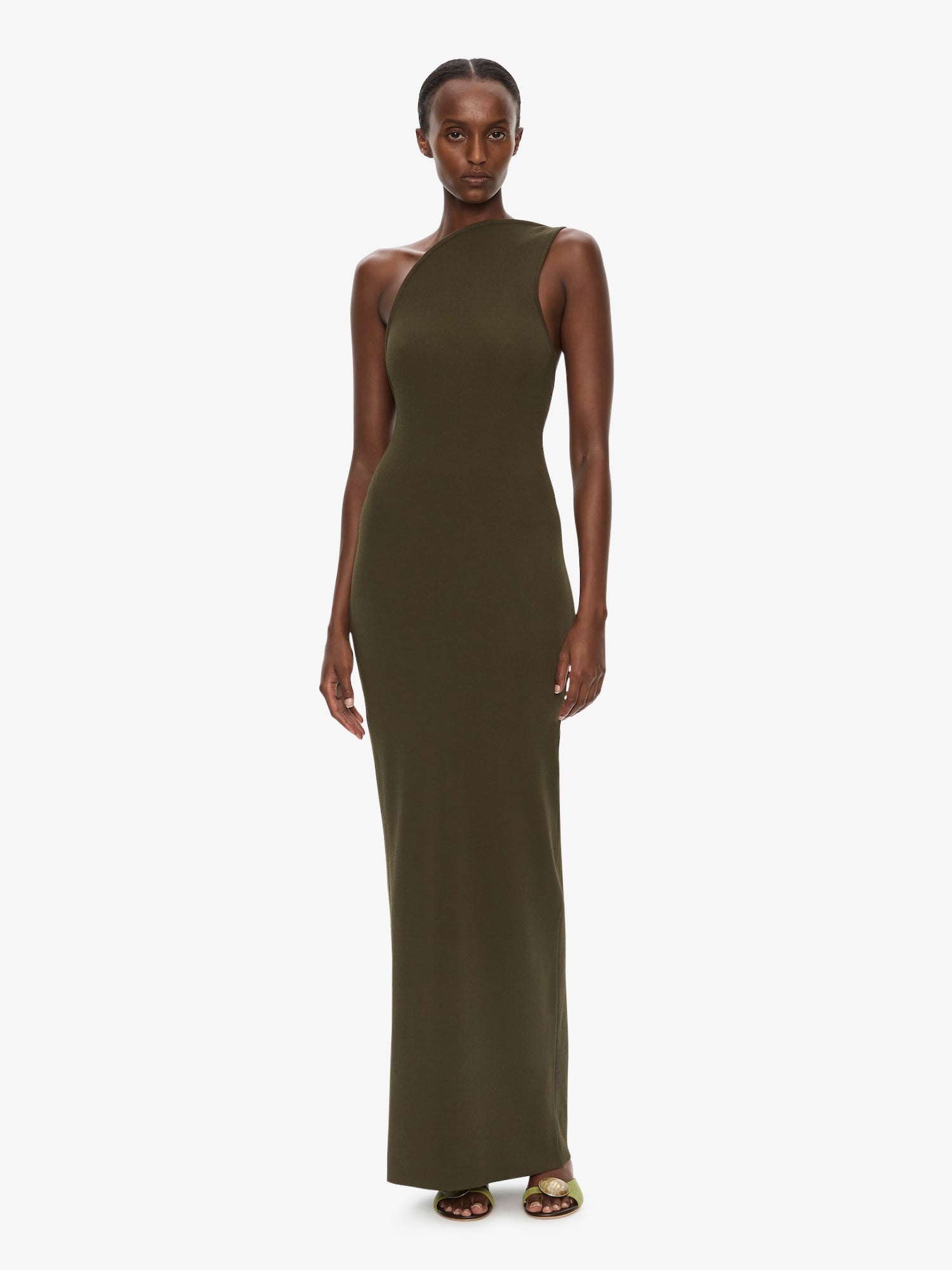 Image of Dresses. Product name - Concave Wired Dress in Green colour by brand - CHRISTOPHER ESBER