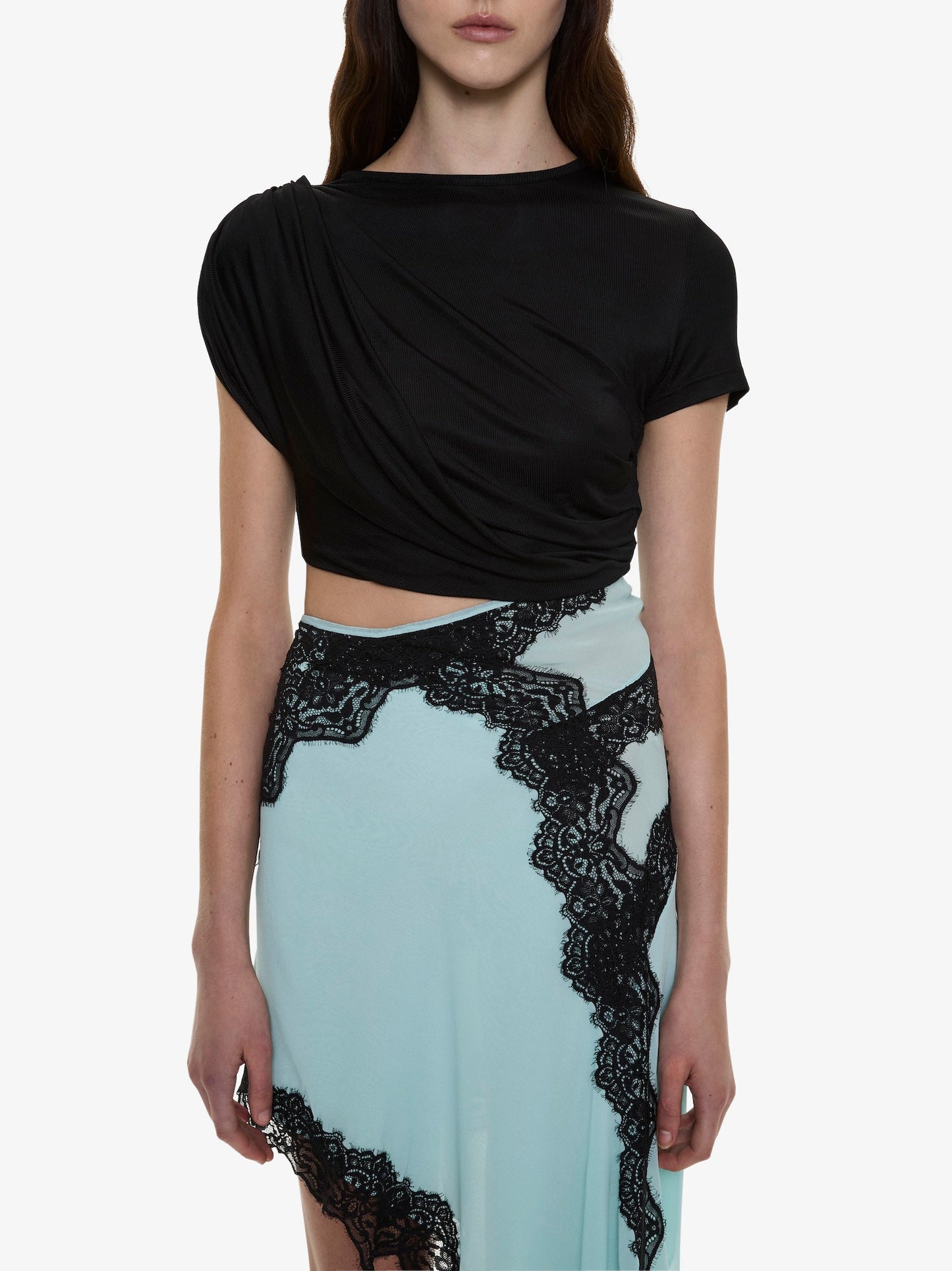 CHRISTOPHER ESBER Verve Twisted Tee Mini Dress (Multi)