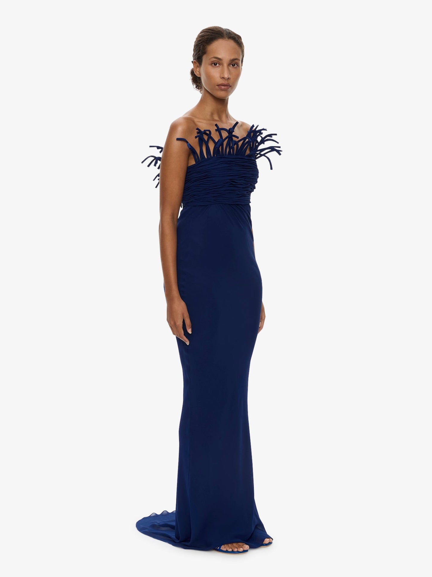 CHRISTOPHER ESBER Aira Corded Silk Dress (Ink)