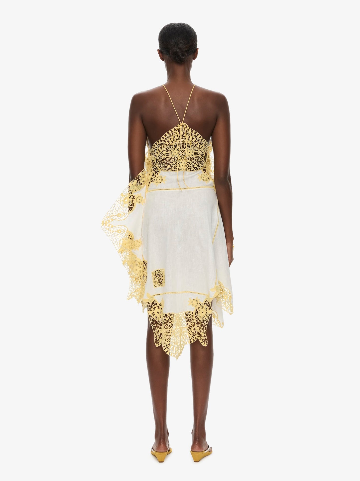 CHRISTOPHER ESBER Embroidered Handkerchief Envelope Scarf Dress (Soleil)