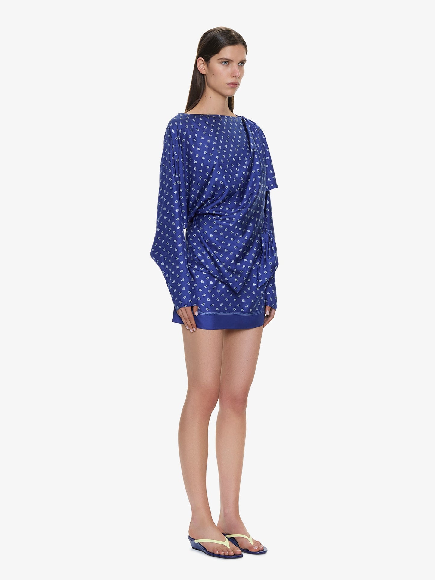 CHRISTOPHER ESBER Bandana Pareo Cutaway Dress (Print)
