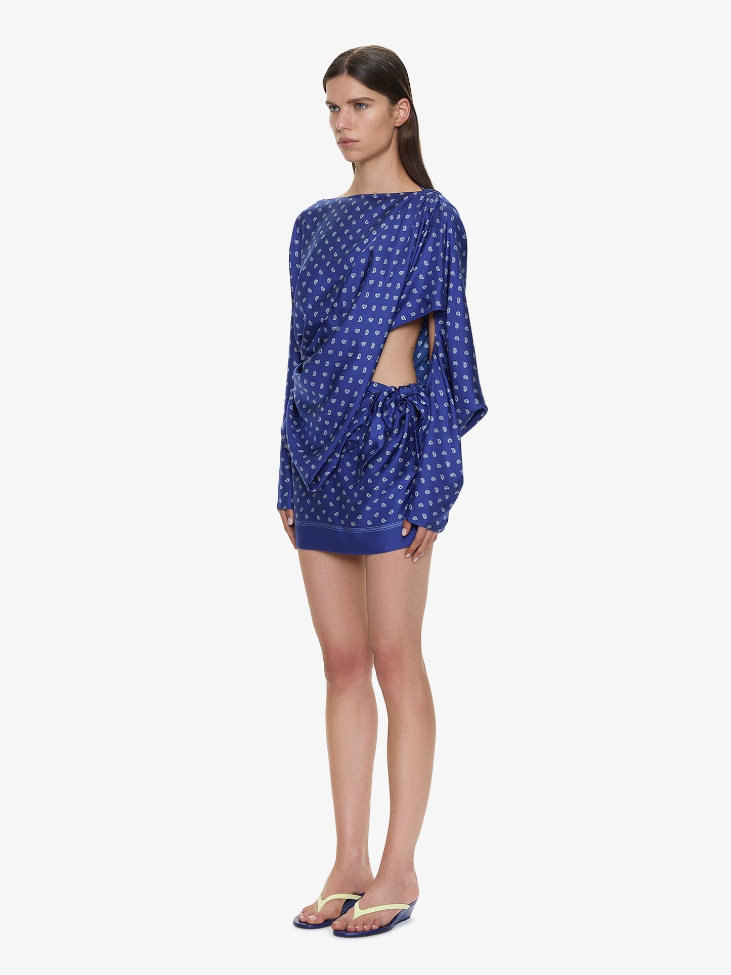 CHRISTOPHER ESBER Bandana Pareo Cutaway Dress (Print)
