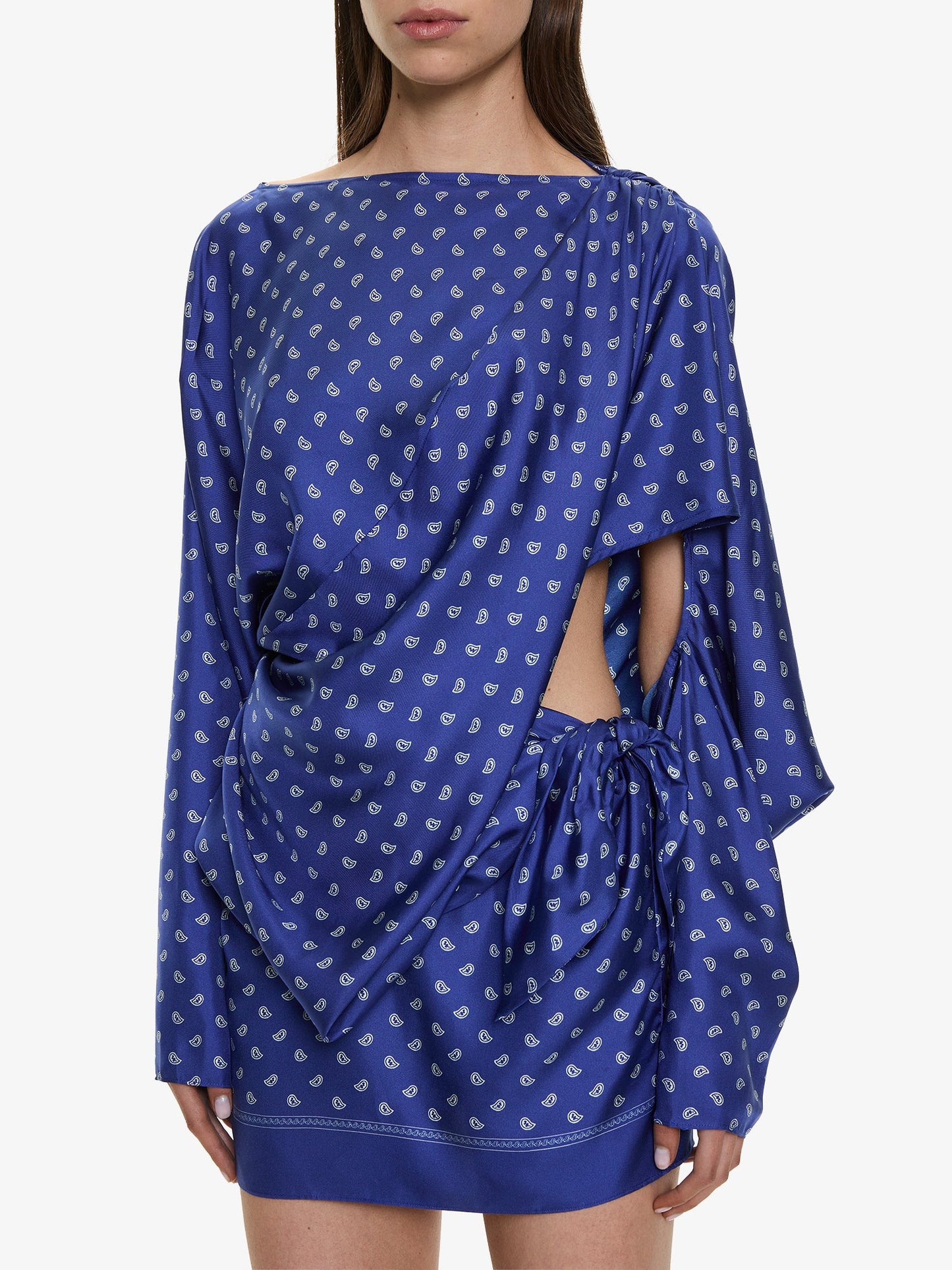 CHRISTOPHER ESBER Bandana Pareo Cutaway Dress (Print)