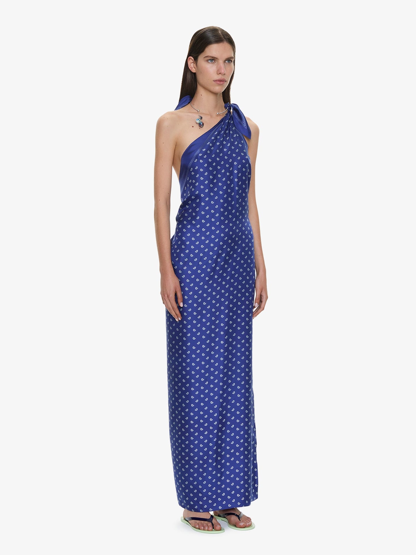 CHRISTOPHER ESBER Bandana Scarf Tie Dress (Print)