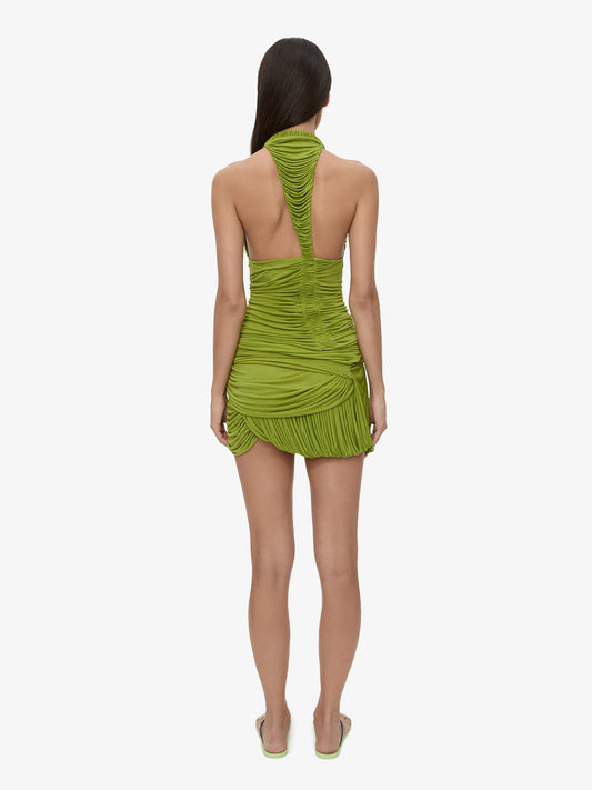 CHRISTOPHER ESBER Beach Glass Bubble Mini Dress (Green)