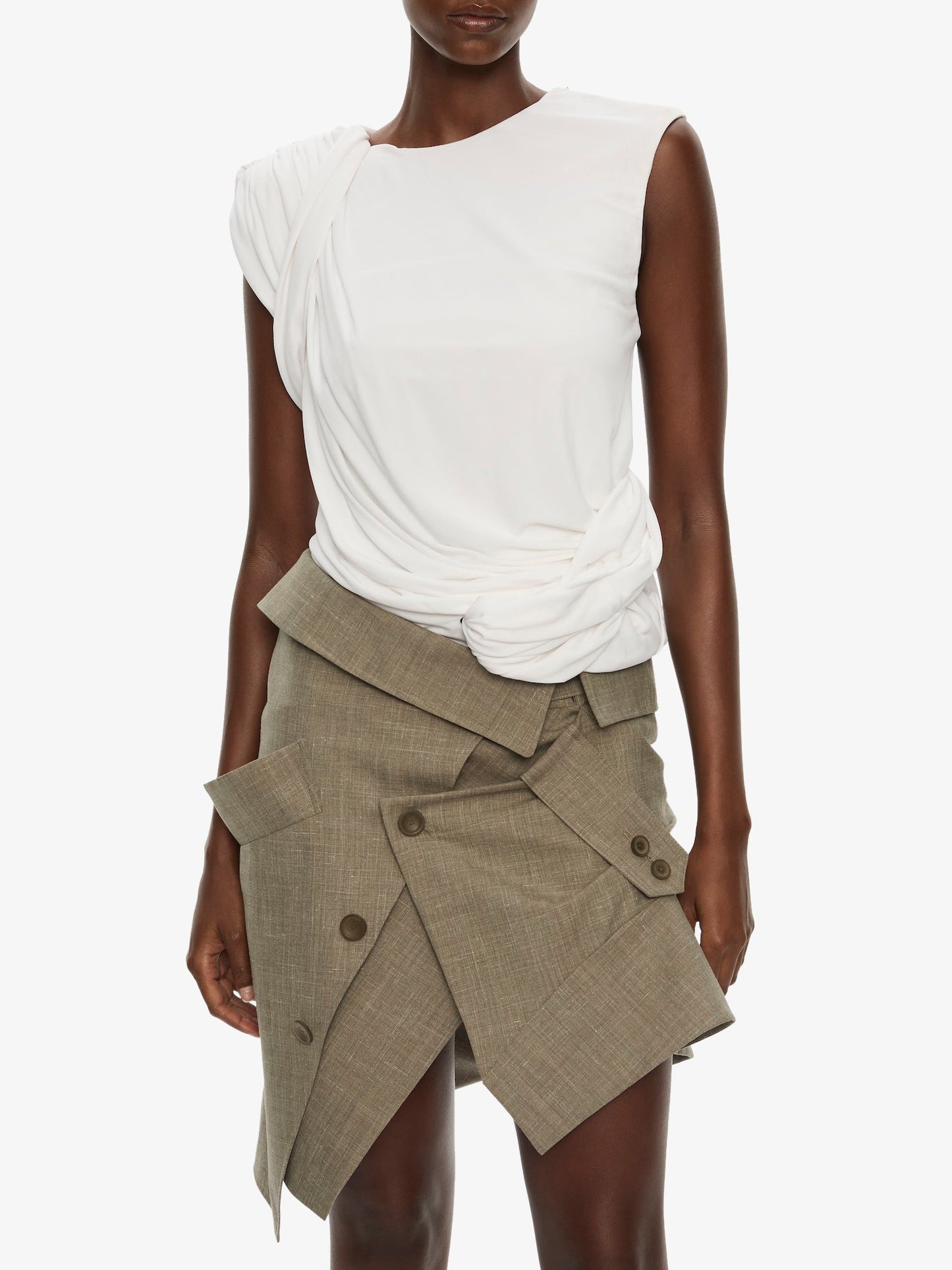 CHRISTOPHER ESBER Banyan Deconstructed Trench Skirt (Marle)