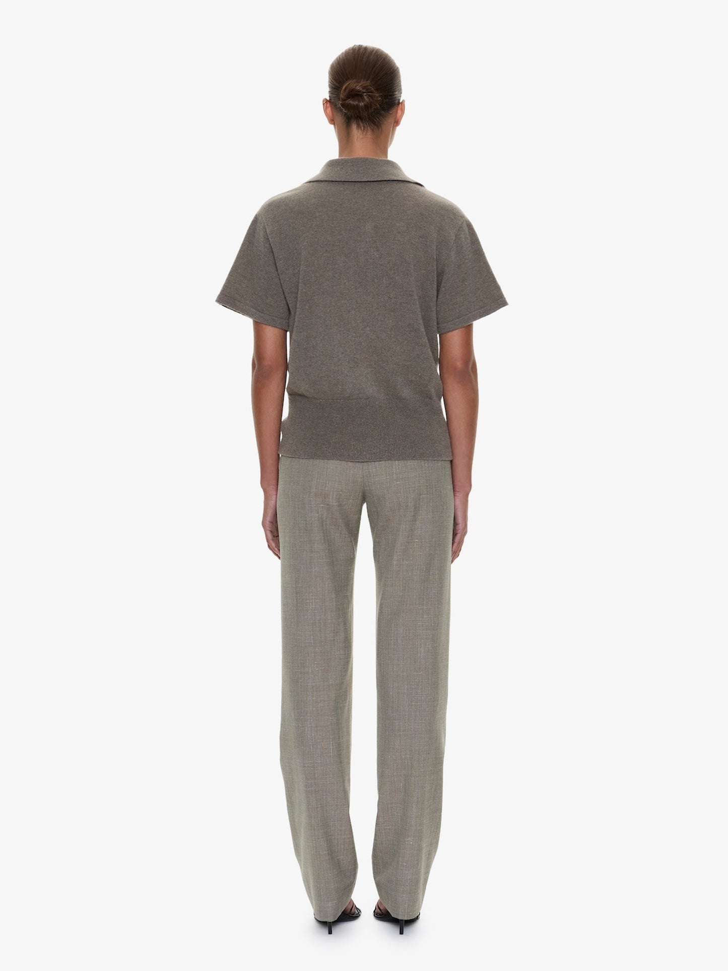 CHRISTOPHER ESBER Cashmere Knit Polo (Ash)
