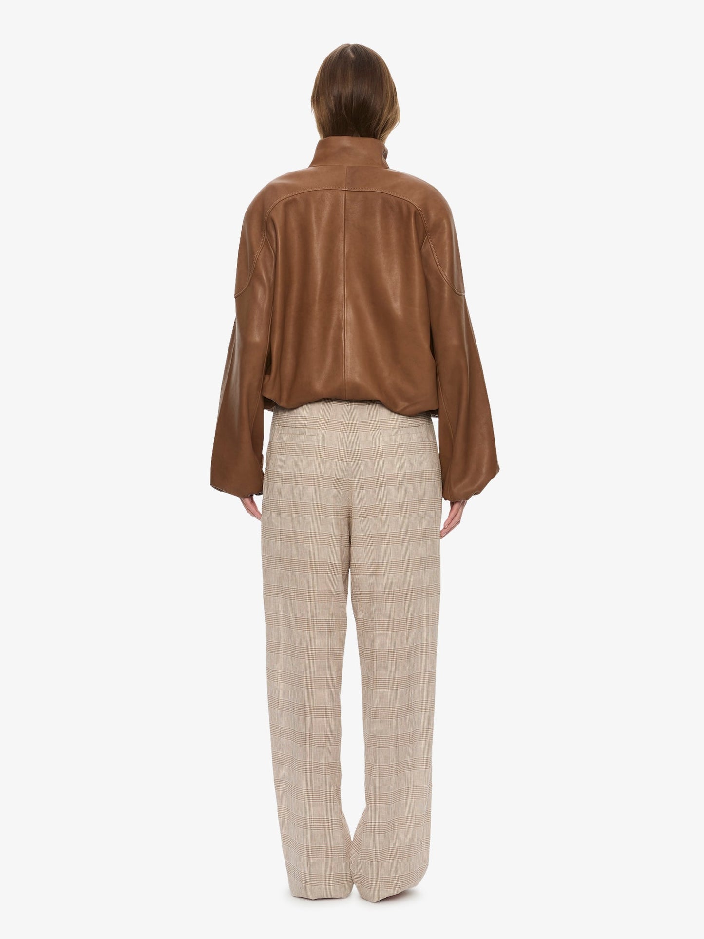 CHRISTOPHER ESBER Dannie Leather Bomber (Mud)
