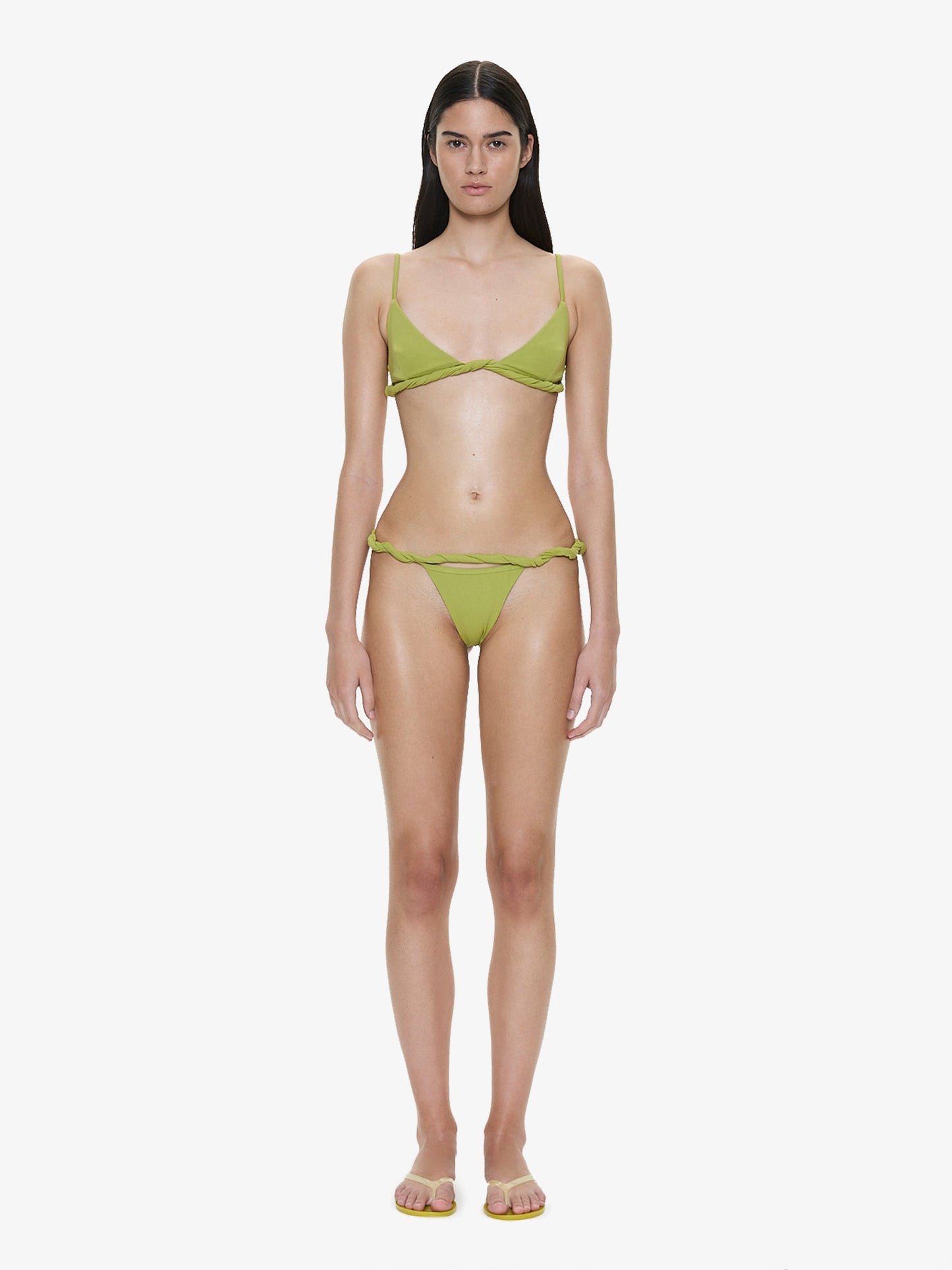 CHRISTOPHER ESBER Rolled Up Bralette (Green)