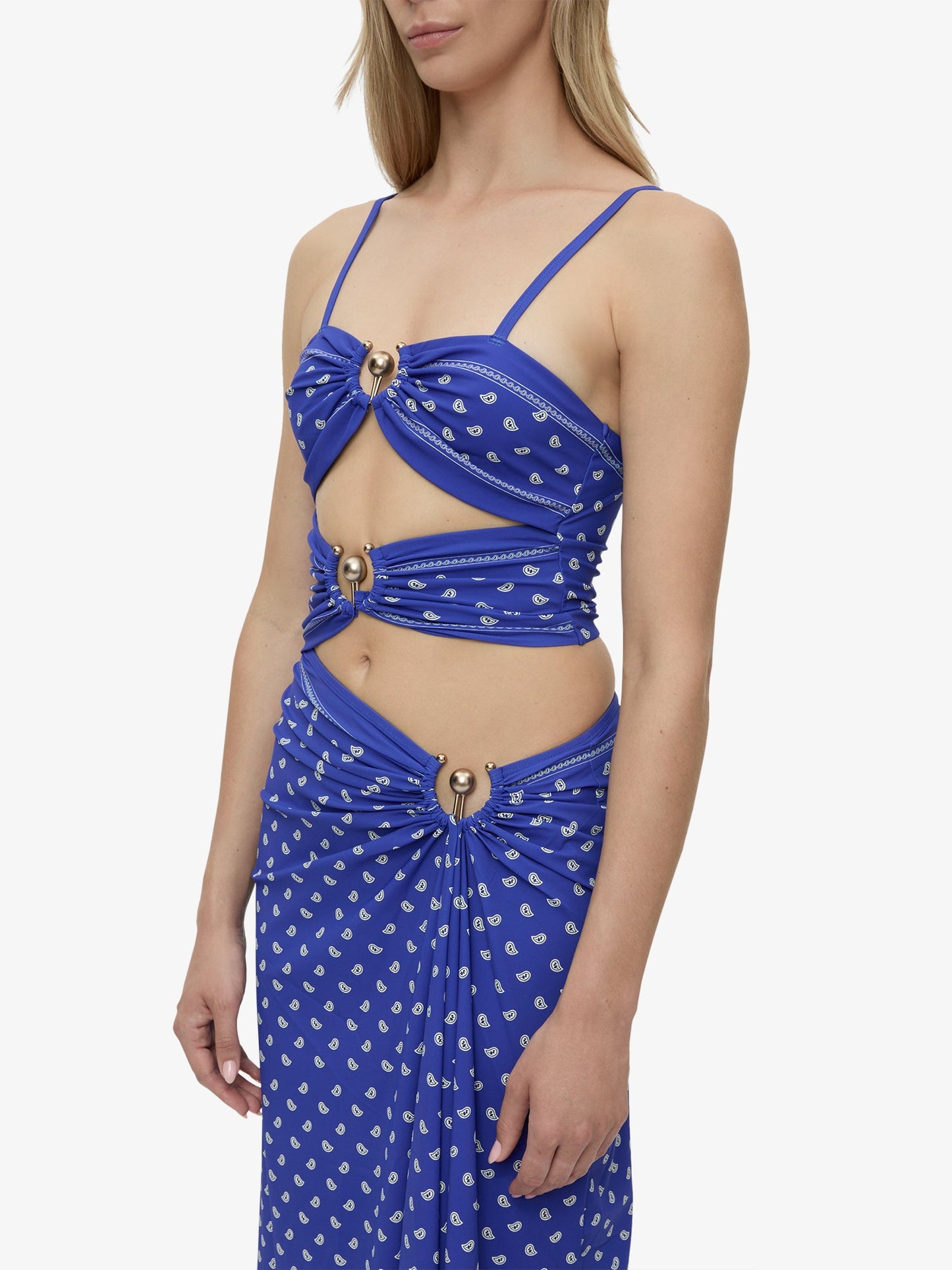 Christopher Esber Bandana Ruched Orbit Split (Dress)