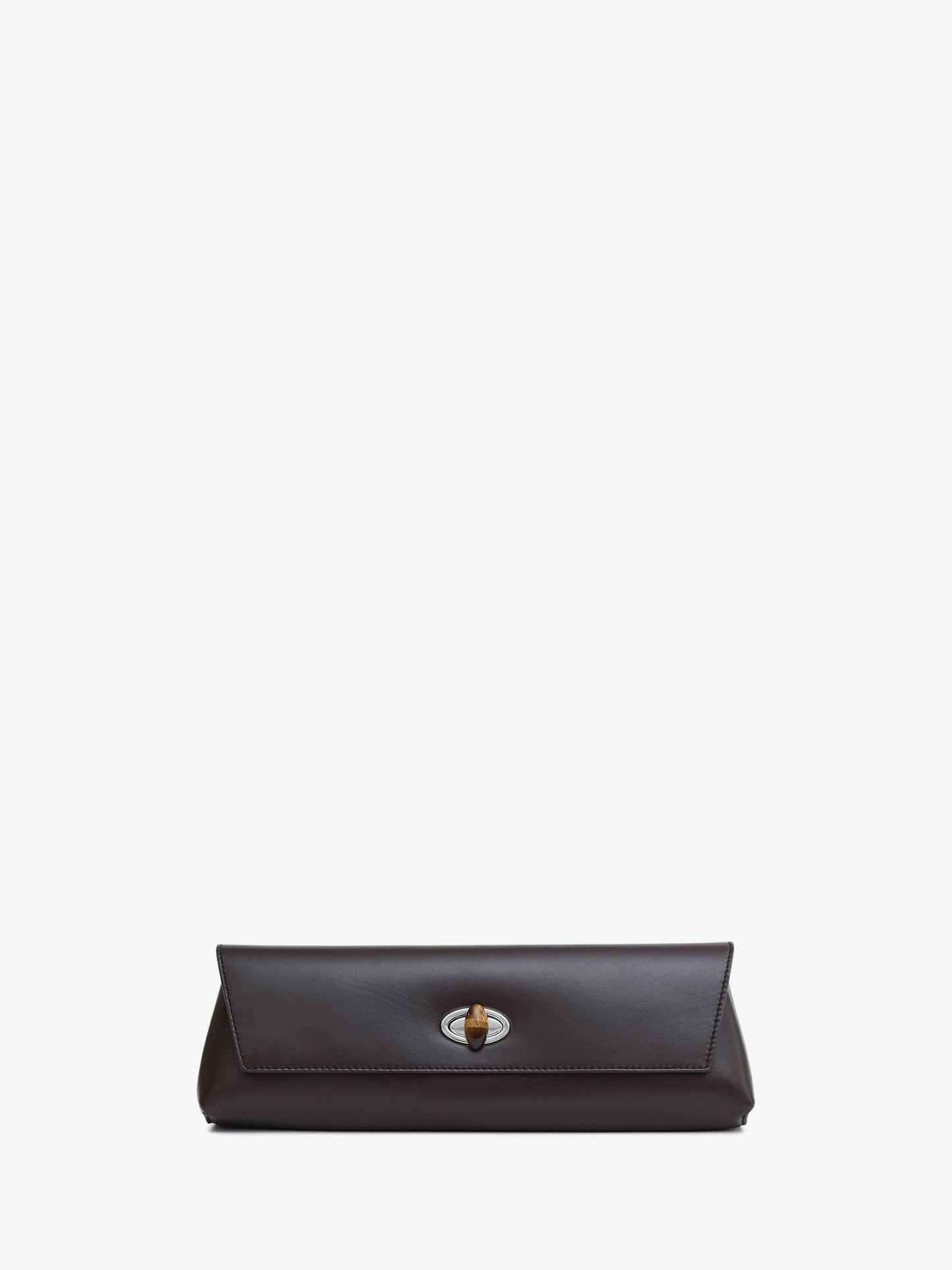 Image of Bags. Product name - Buki Clutch in Carob colour by brand - CHRISTOPHER ESBER