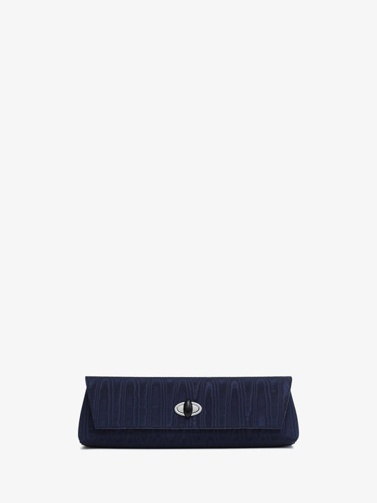 Image of Bags. Product name - Buki Moire Clutch in Ink colour by brand - CHRISTOPHER ESBER
