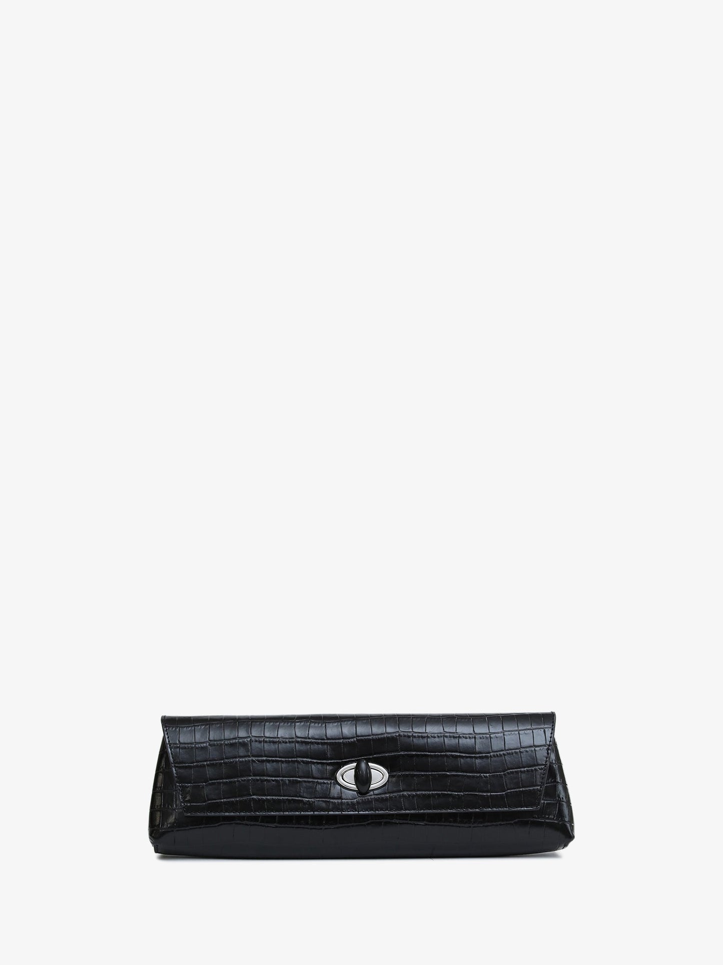 Image of Bags. Product name - Buki Embossed Clutch in Black colour by brand - CHRISTOPHER ESBER