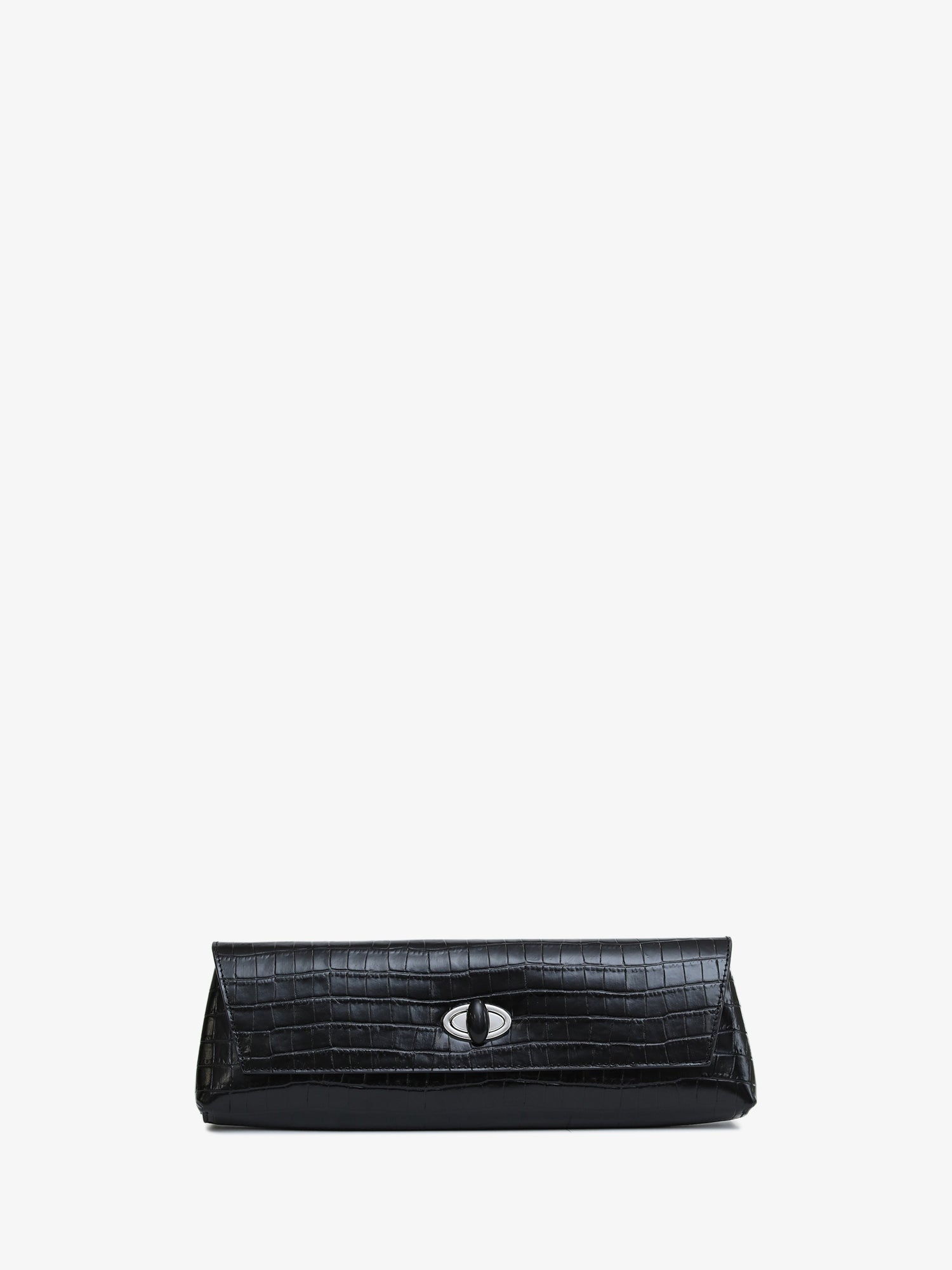 Image of Bags. Product name - Buki Embossed Clutch in Black colour by brand - CHRISTOPHER ESBER