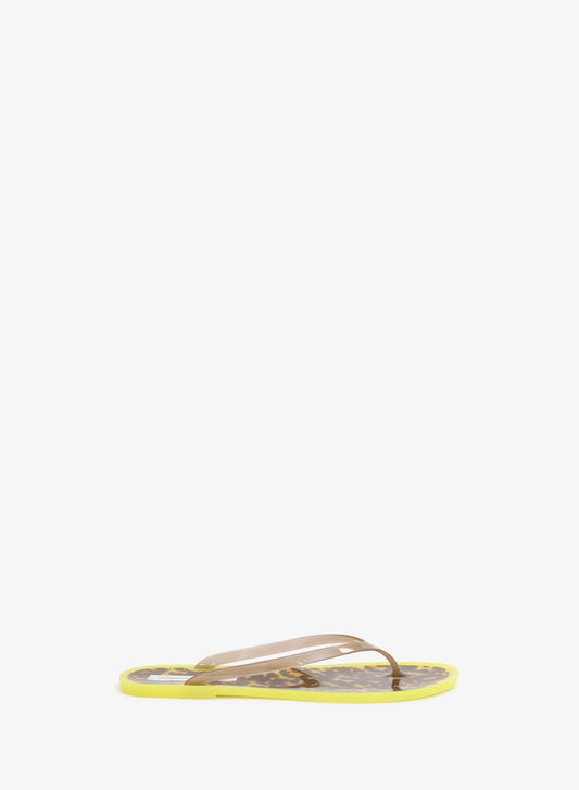 Image of Sandals. Product name - Jo Flip Flop in Tortoise colour by brand - CHRISTOPHER ESBER
