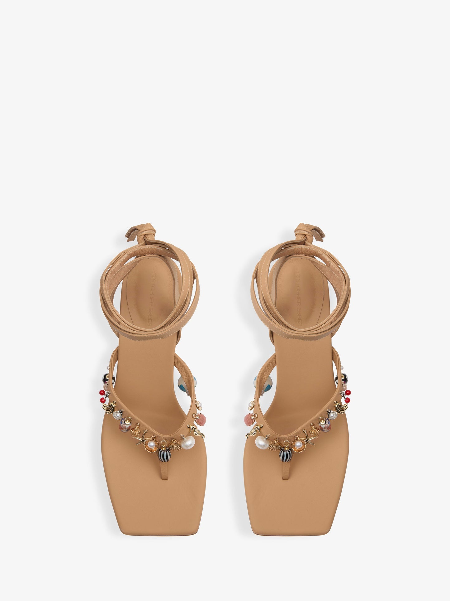 CHRISTOPHER ESBER Memento Charm Flip Flop Heel (Amber)