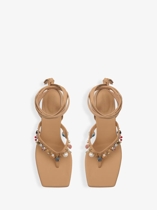 CHRISTOPHER ESBER Memento Charm Flip Flop Heel (Amber)