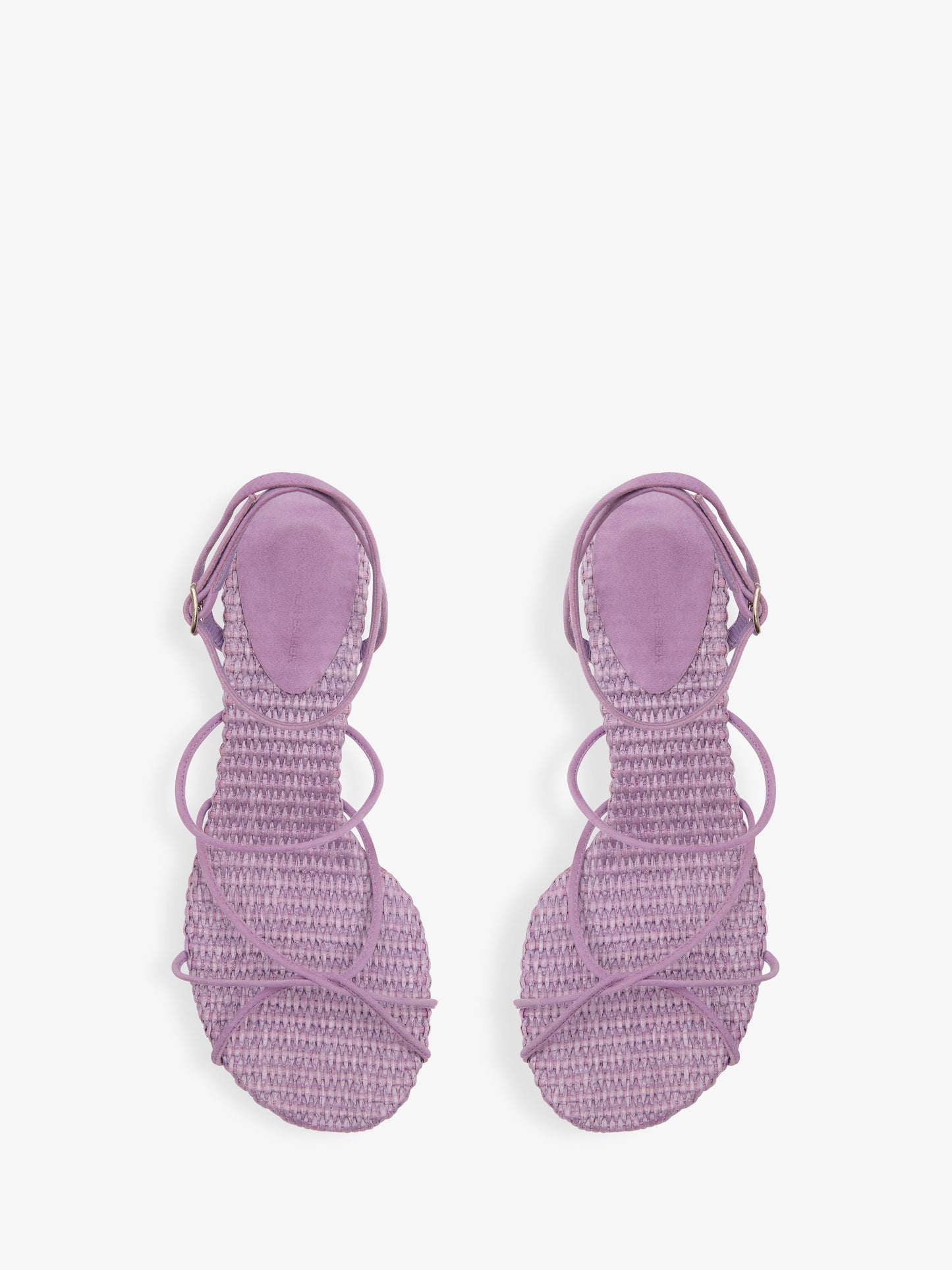CHRISTOPHER ESBER Blaze Raffia Suede Heel (Pink)