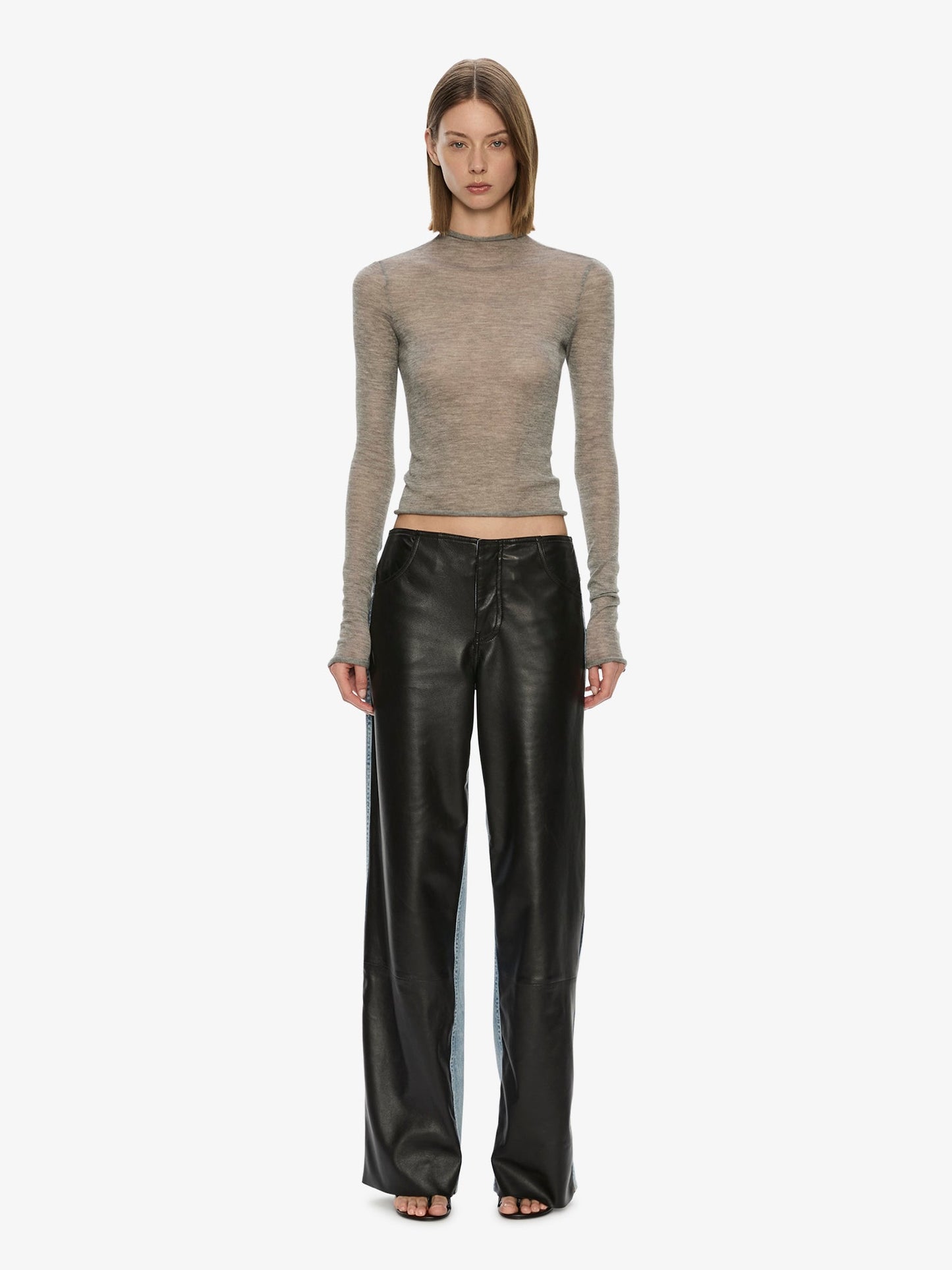 CHRISTOPHER ESBER Lenny Cashmere Long Sleeve Knit Top (Marle)