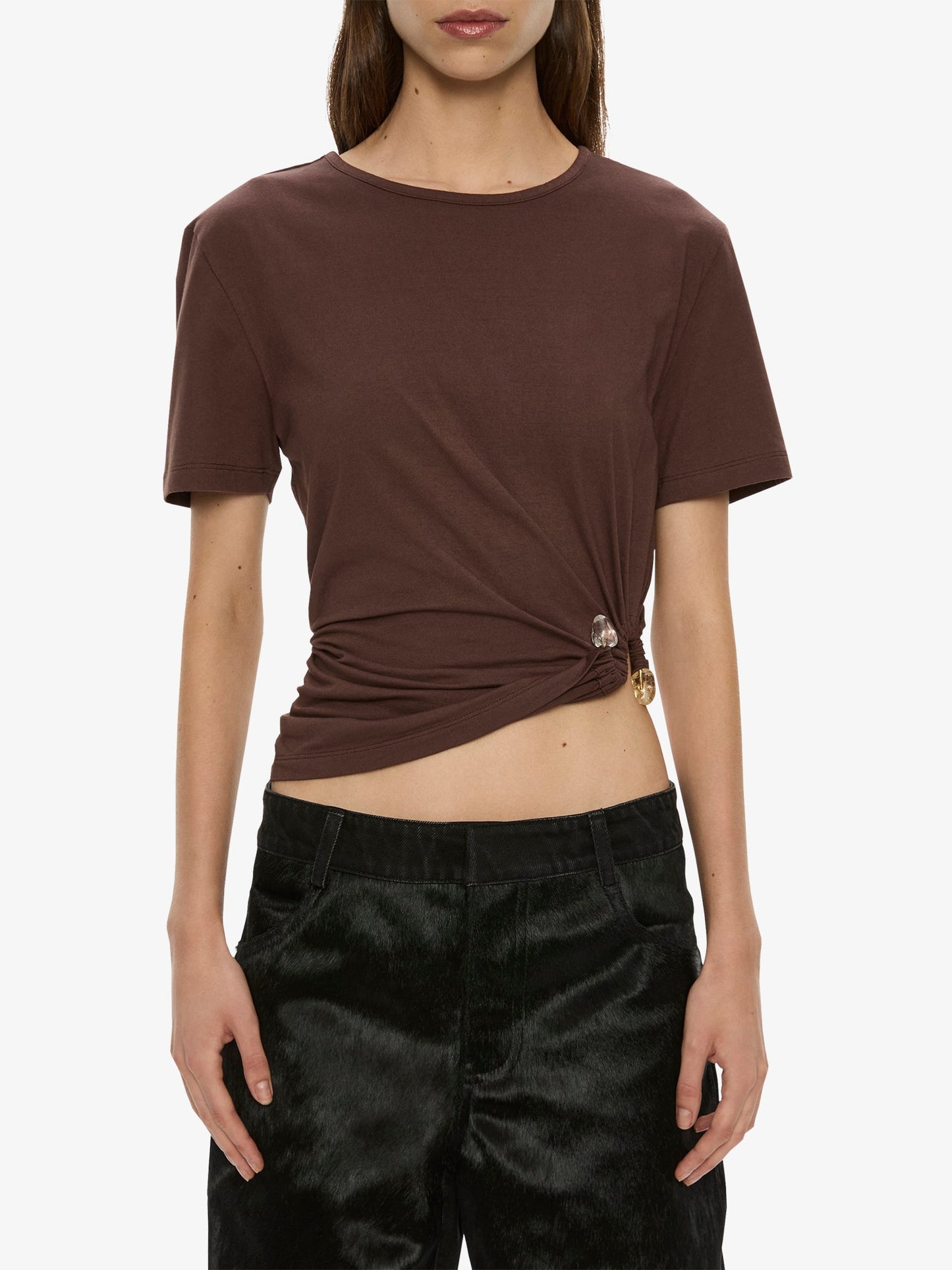 CHRISTOPHER ESBER Bree Quartz Tee (Puce)