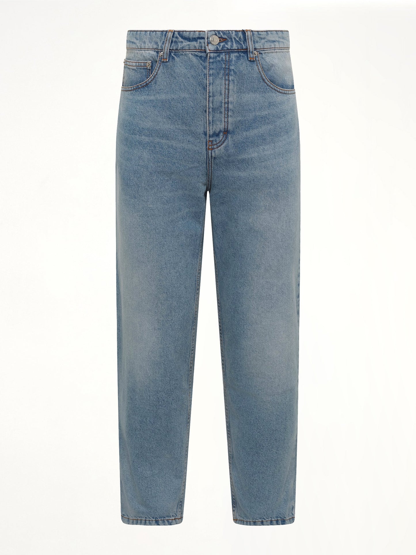 AMI PARIS Tapered Fit Jeans (Blue)