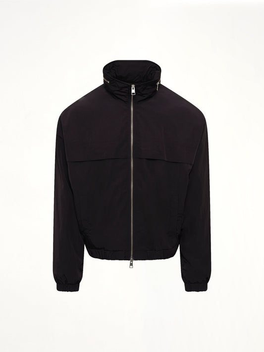 AMI PARIS Windbreaker with Embossed ADC (Black)
