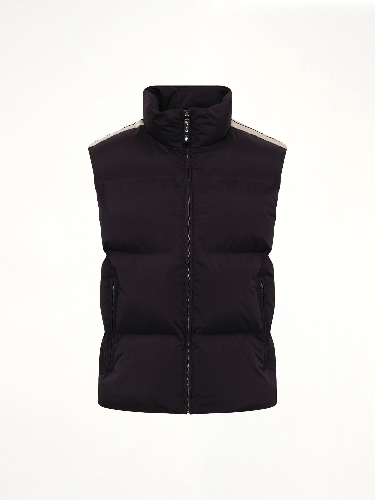 PALM ANGELS Classic Logo Track Down Vest (Black)