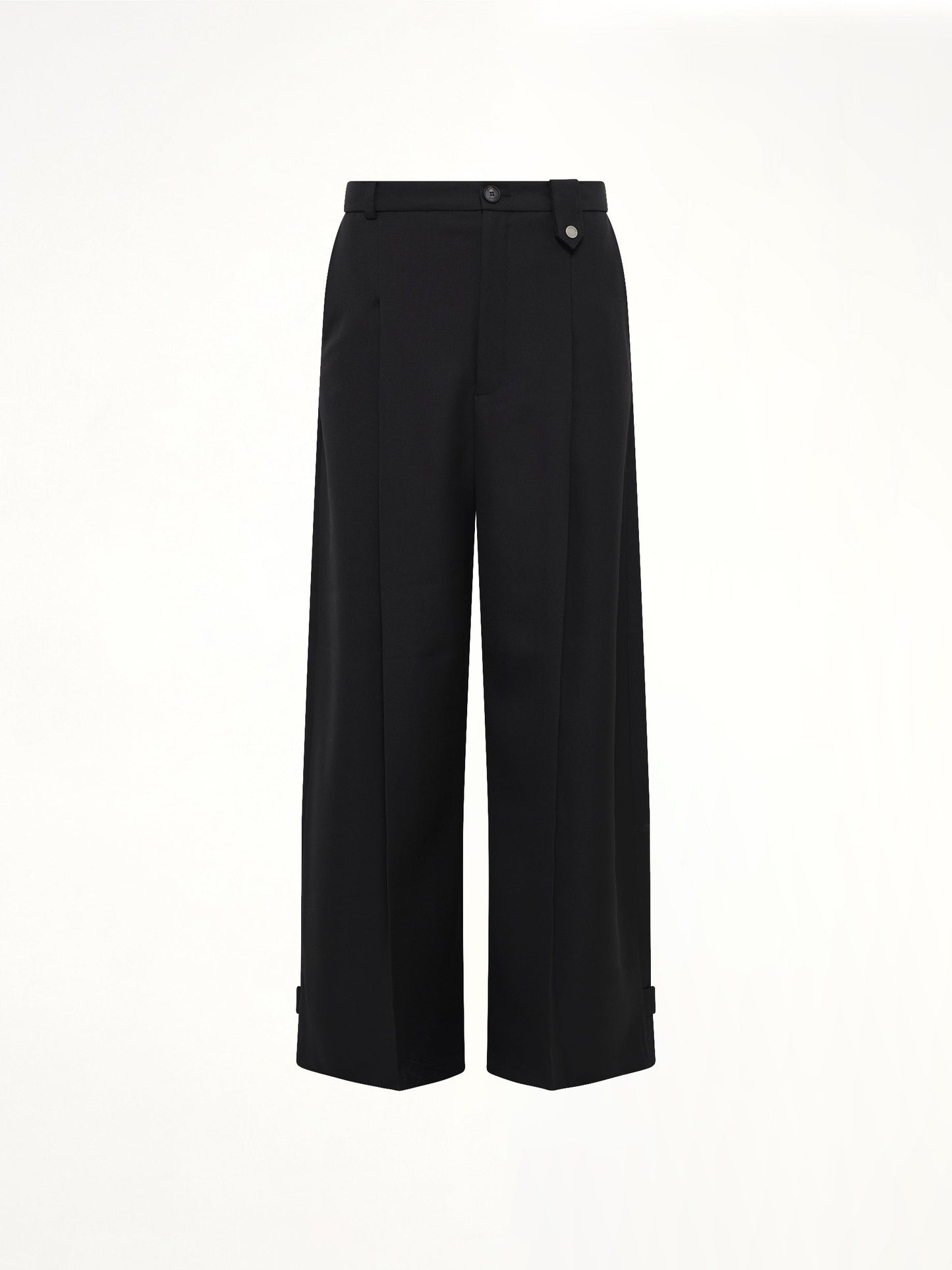 EGONLAB Fluid Tailored Wide Leg Pants (Black)