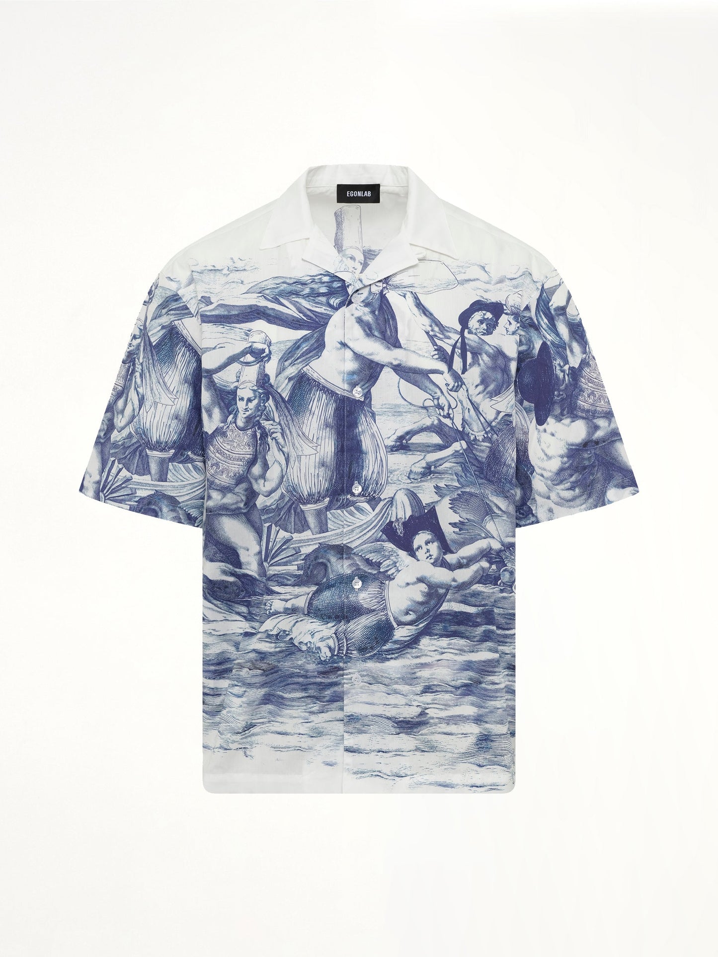 EGONLAB Breizh Print Cuba Shirt (Blue)