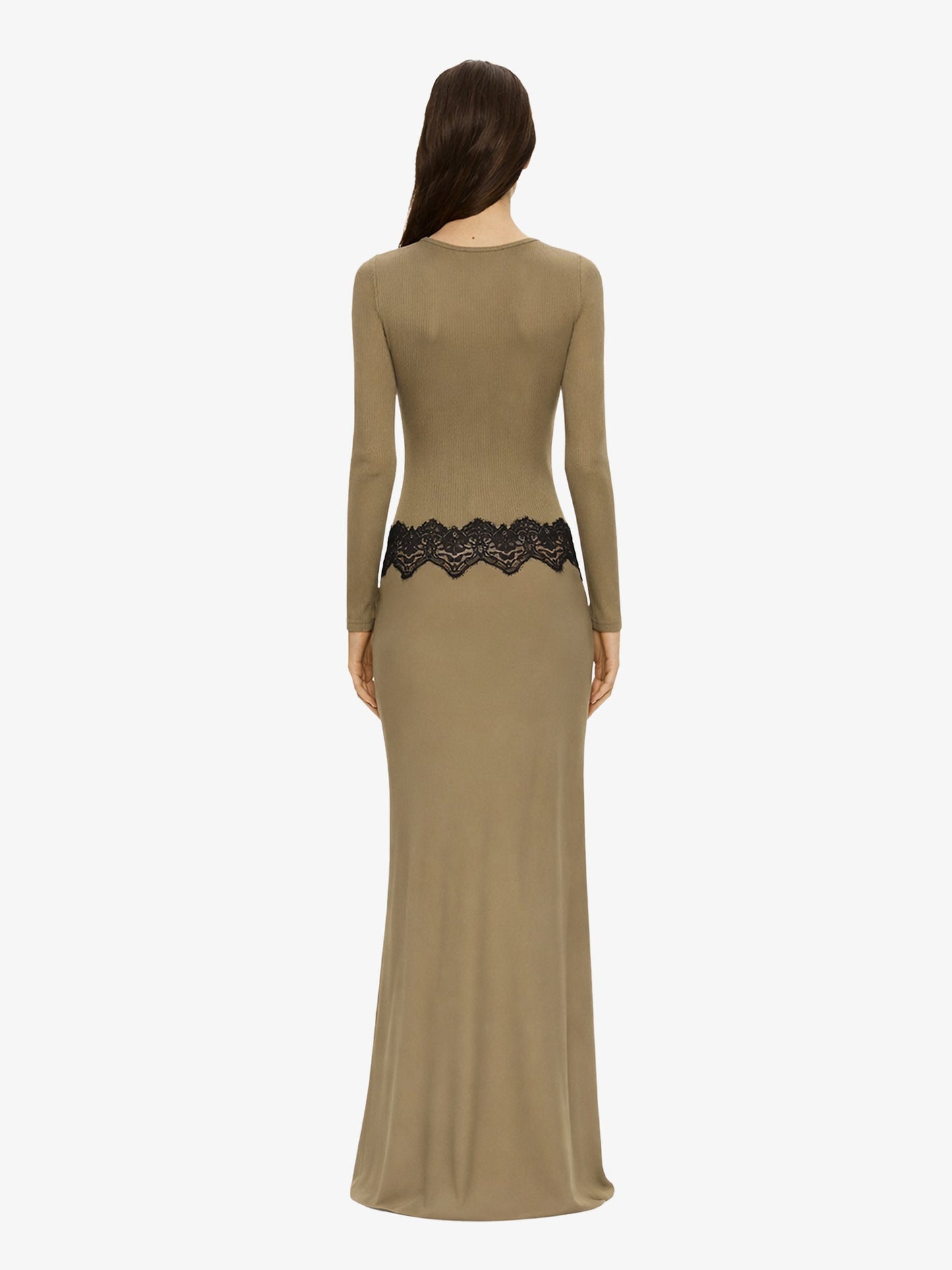 CHRISTOPHER ESBER Open Twist Verner Scooped Long Sleeve Dress (Black)