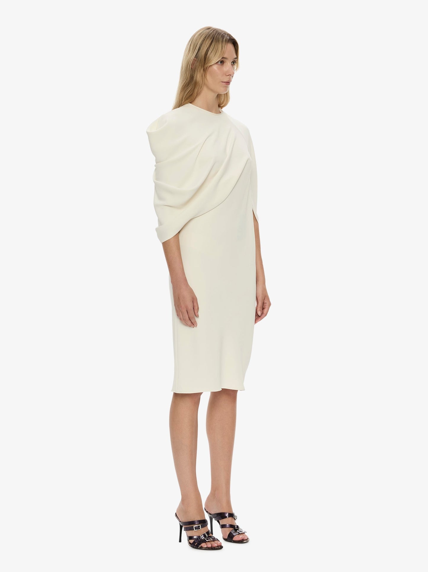 CHRISTOPHER ESBER Virelle Cocoon Dress (Cream)