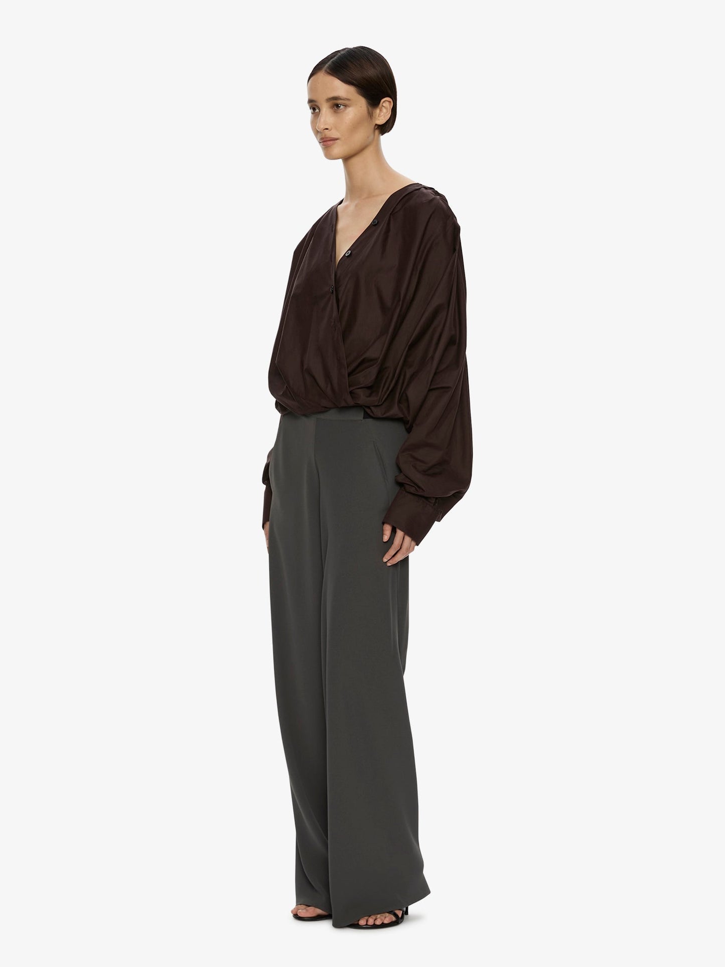 CHRISTOPHER ESBER Bias Crepe Trouser (Green)