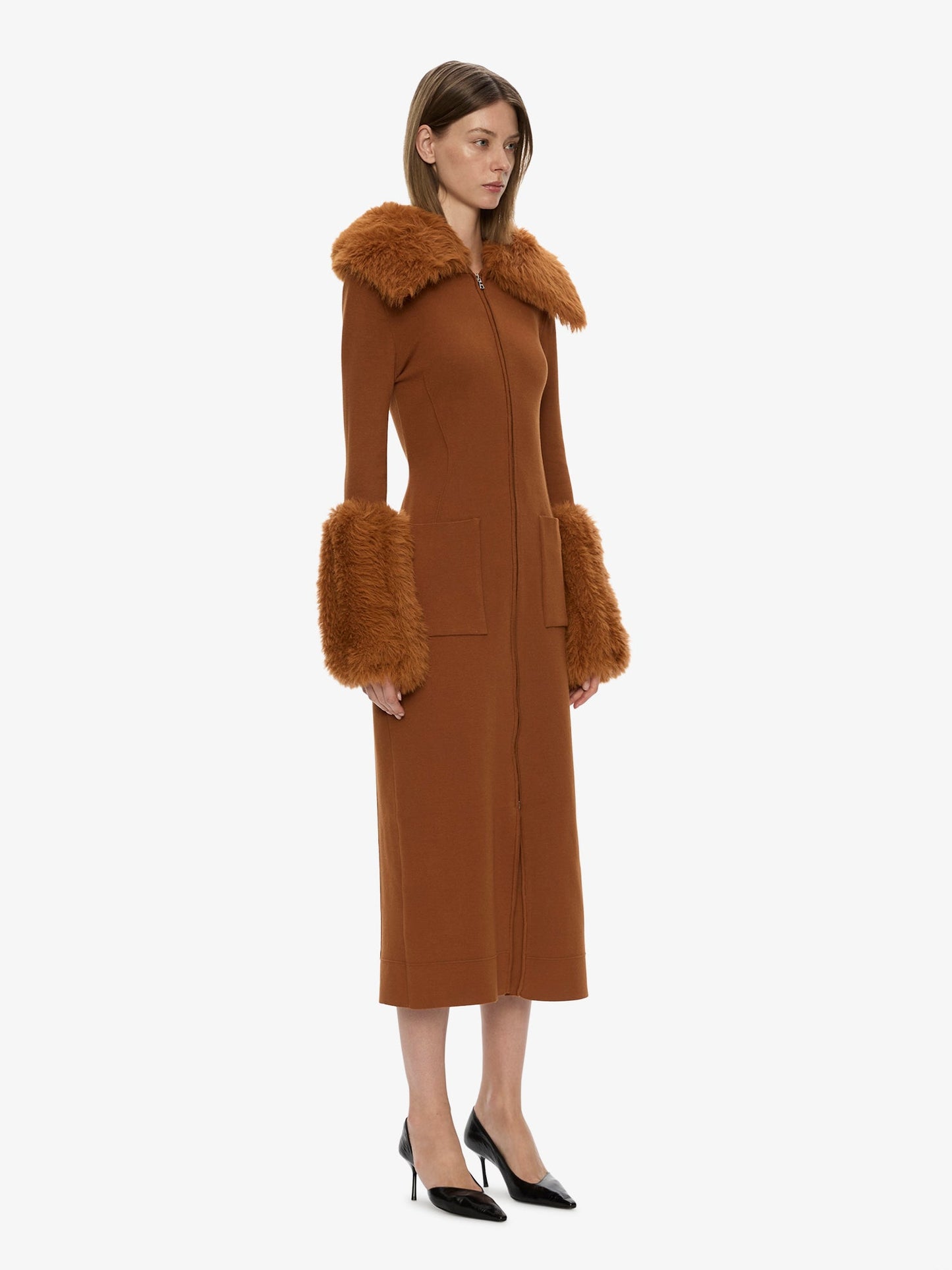 CHRISTOPHER ESBER Duncan Knit Dress (Cognac)
