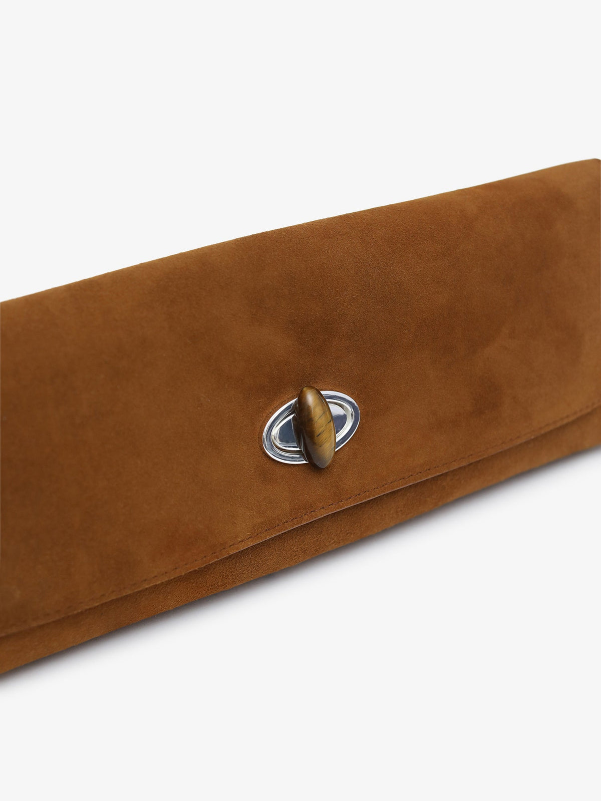CHRISTOPHER ESBER Buki Suede Clutch (Russet)