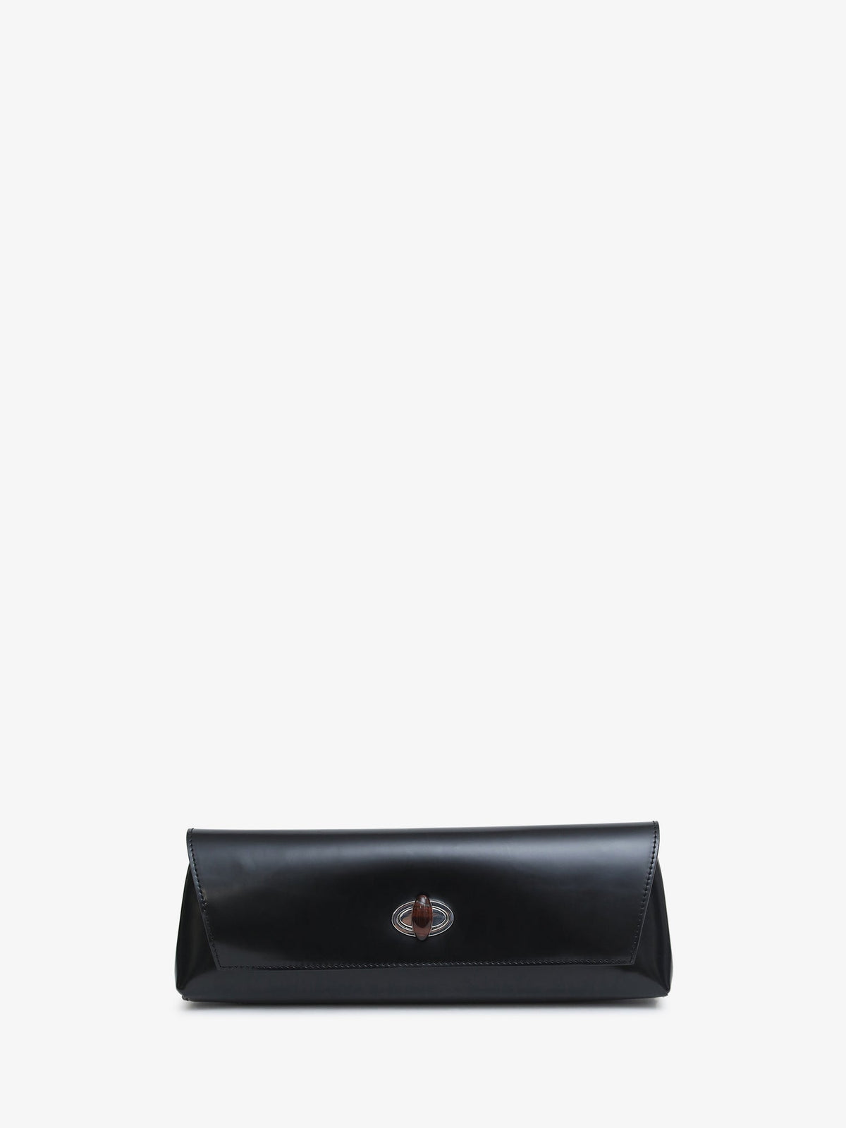 Image of Bags. Product name - Buki Polished Clutch in Black colour by brand - CHRISTOPHER ESBER