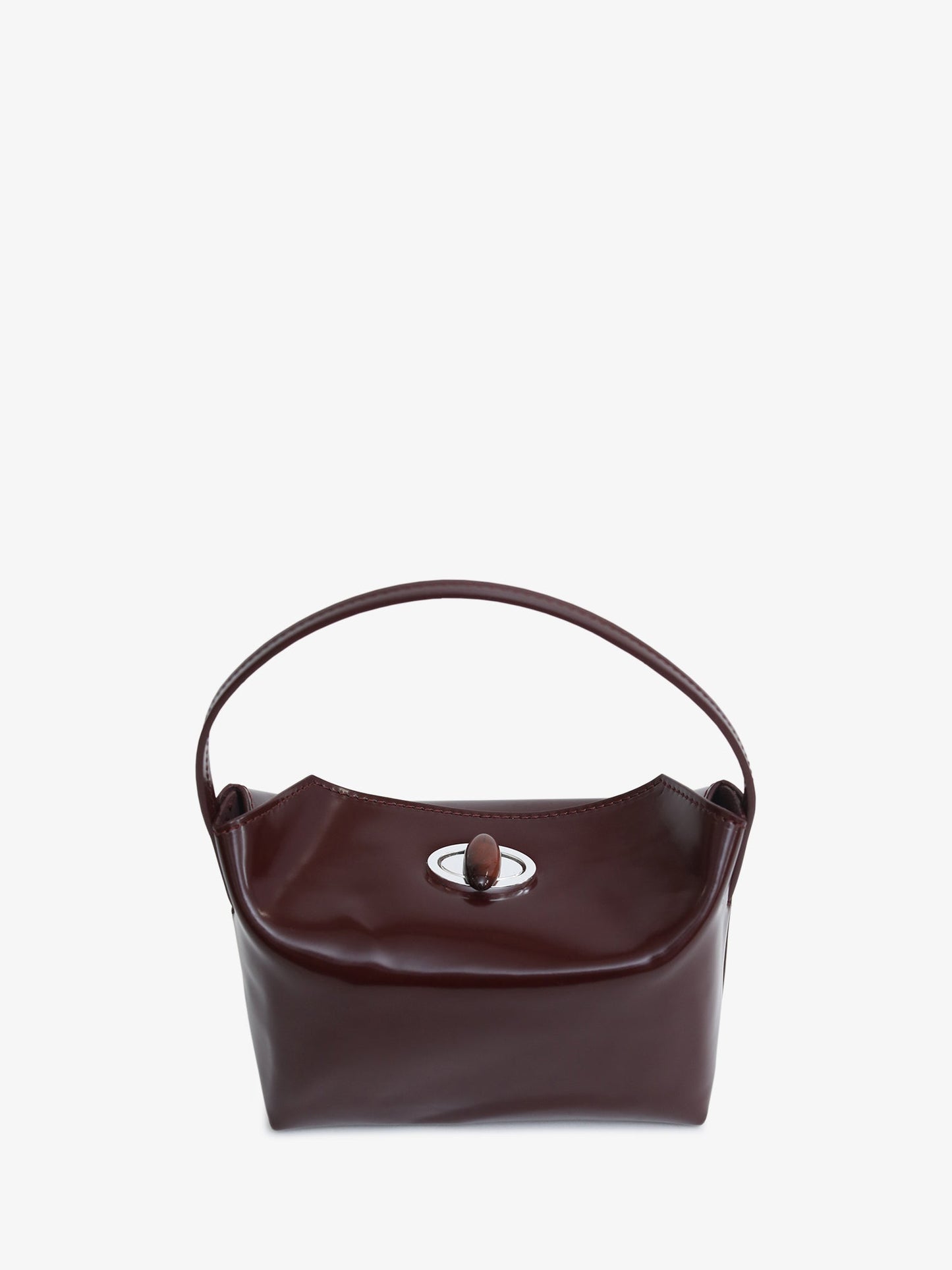 CHRISTOPHER ESBER Turnlock Polished Mini Bag (Barolo)