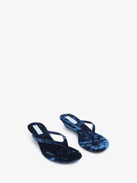 CHRISTOPHER ESBER Scala Velvet Wedge (Enamel)