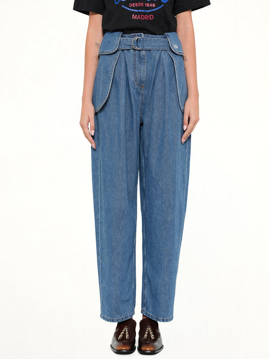 Image of Jeans. Product name - Cargo Jeans AF in Blue colour by brand - LOEWE