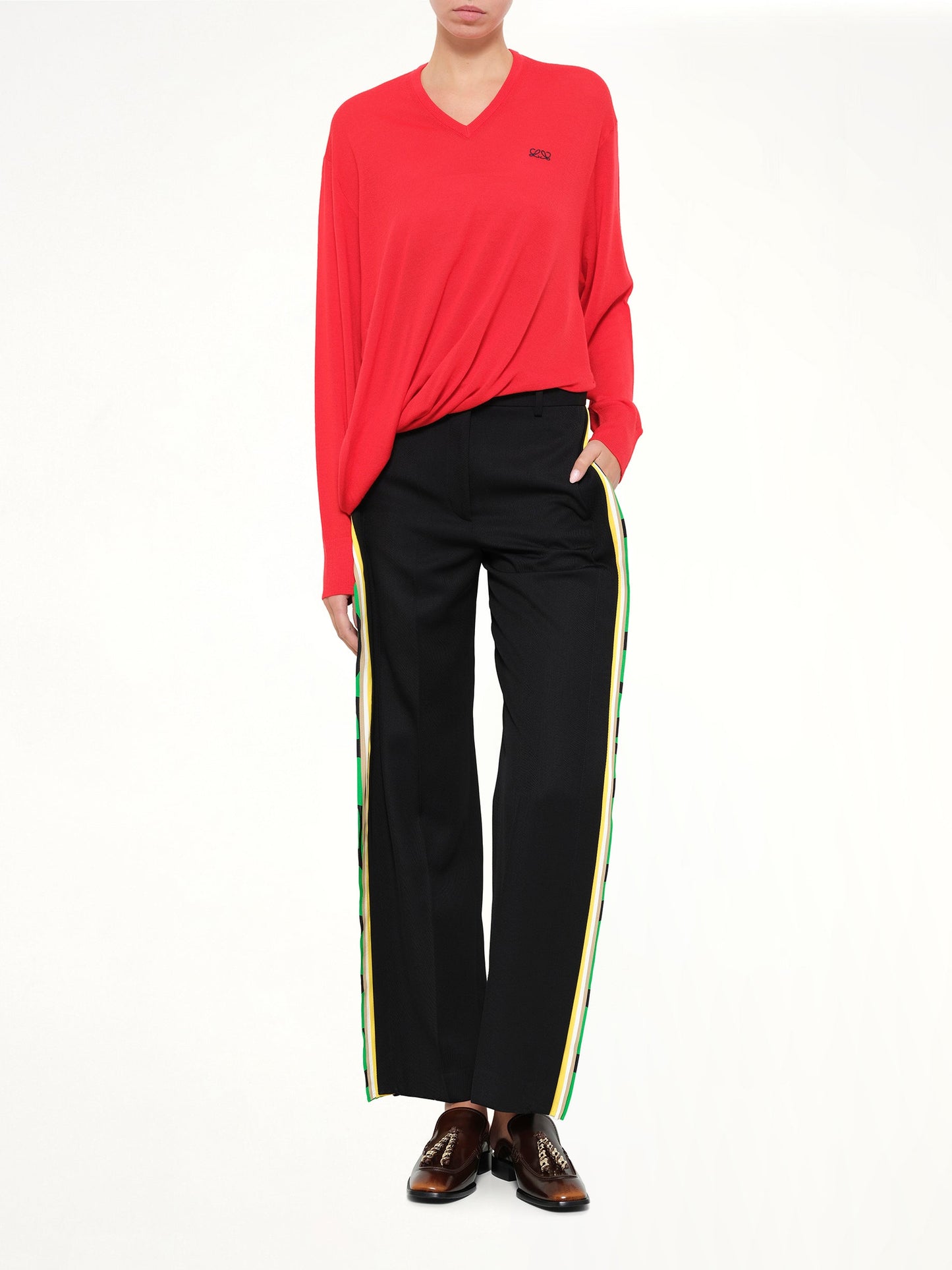 LOEWE Draped Sweater (Red)