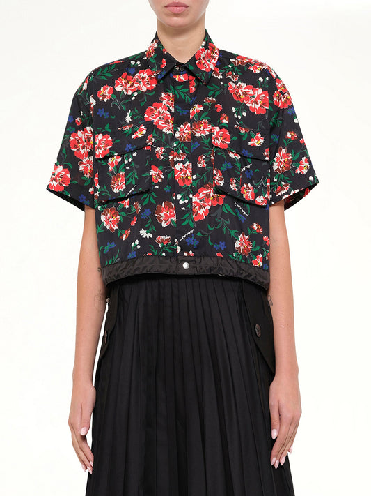 Image of Shirts. Product name - Floral Shirt in Black colour by brand - SACAI