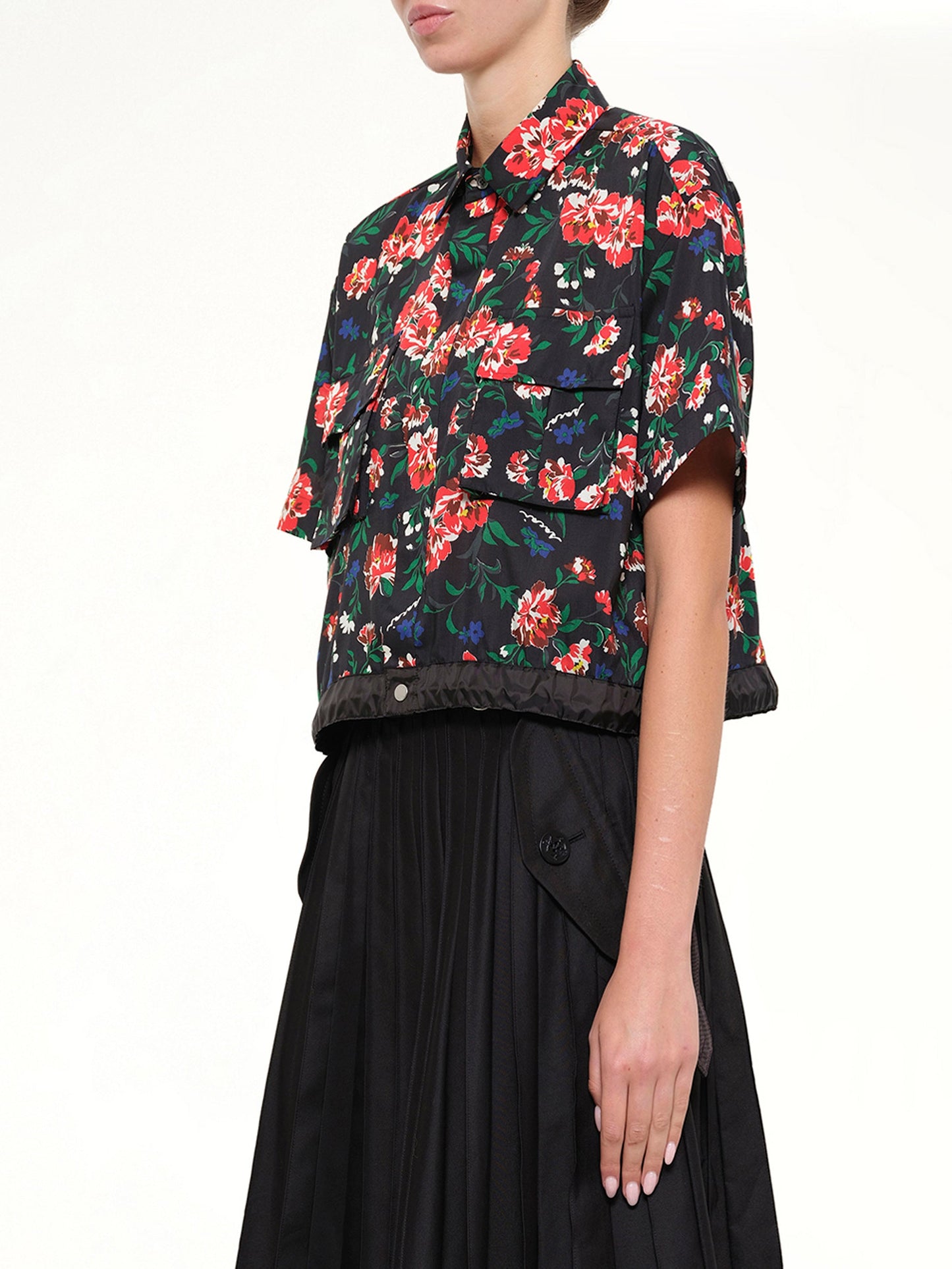 SACAI Floral Shirt (Black)