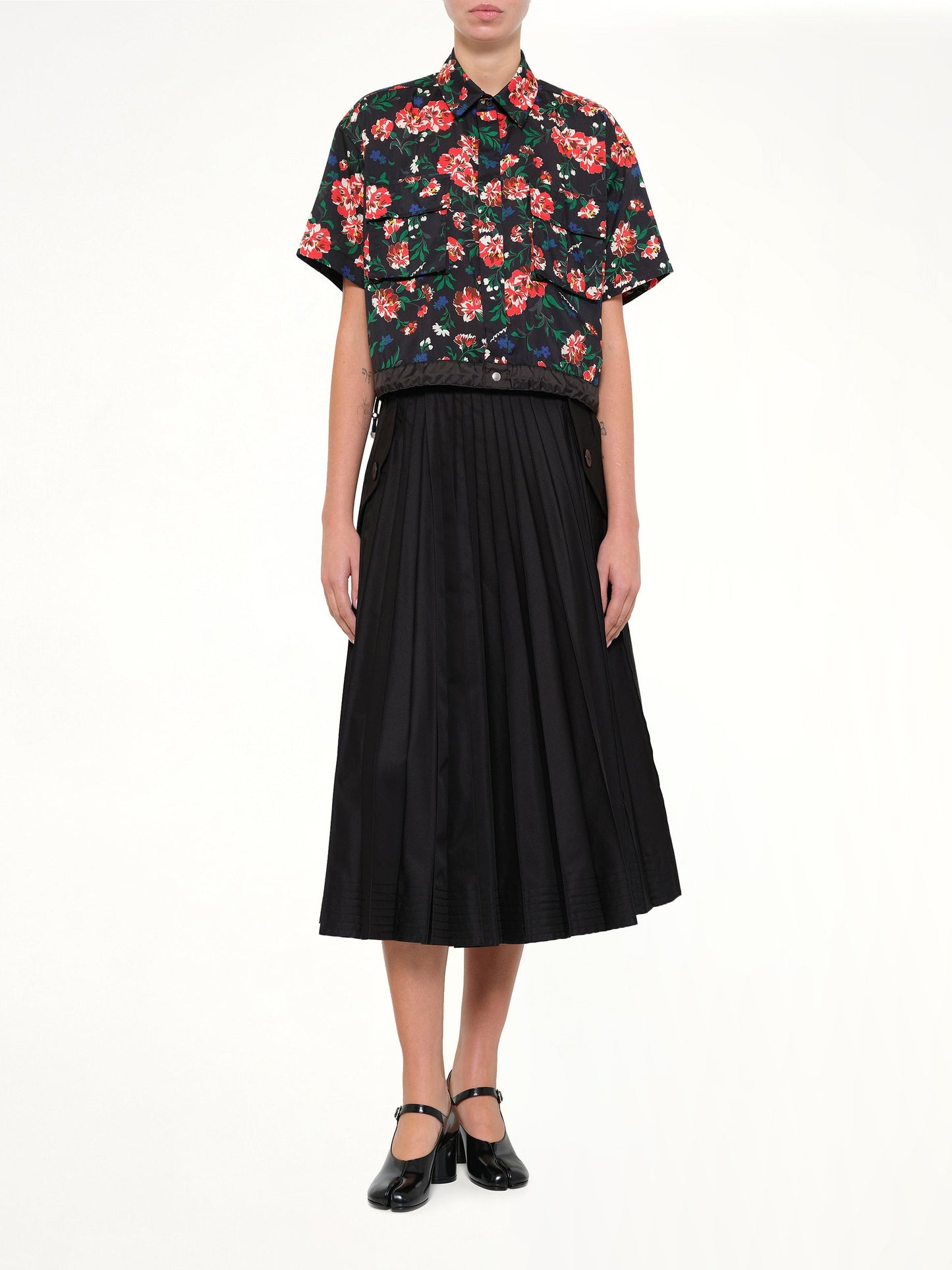 SACAI Floral Shirt (Black)