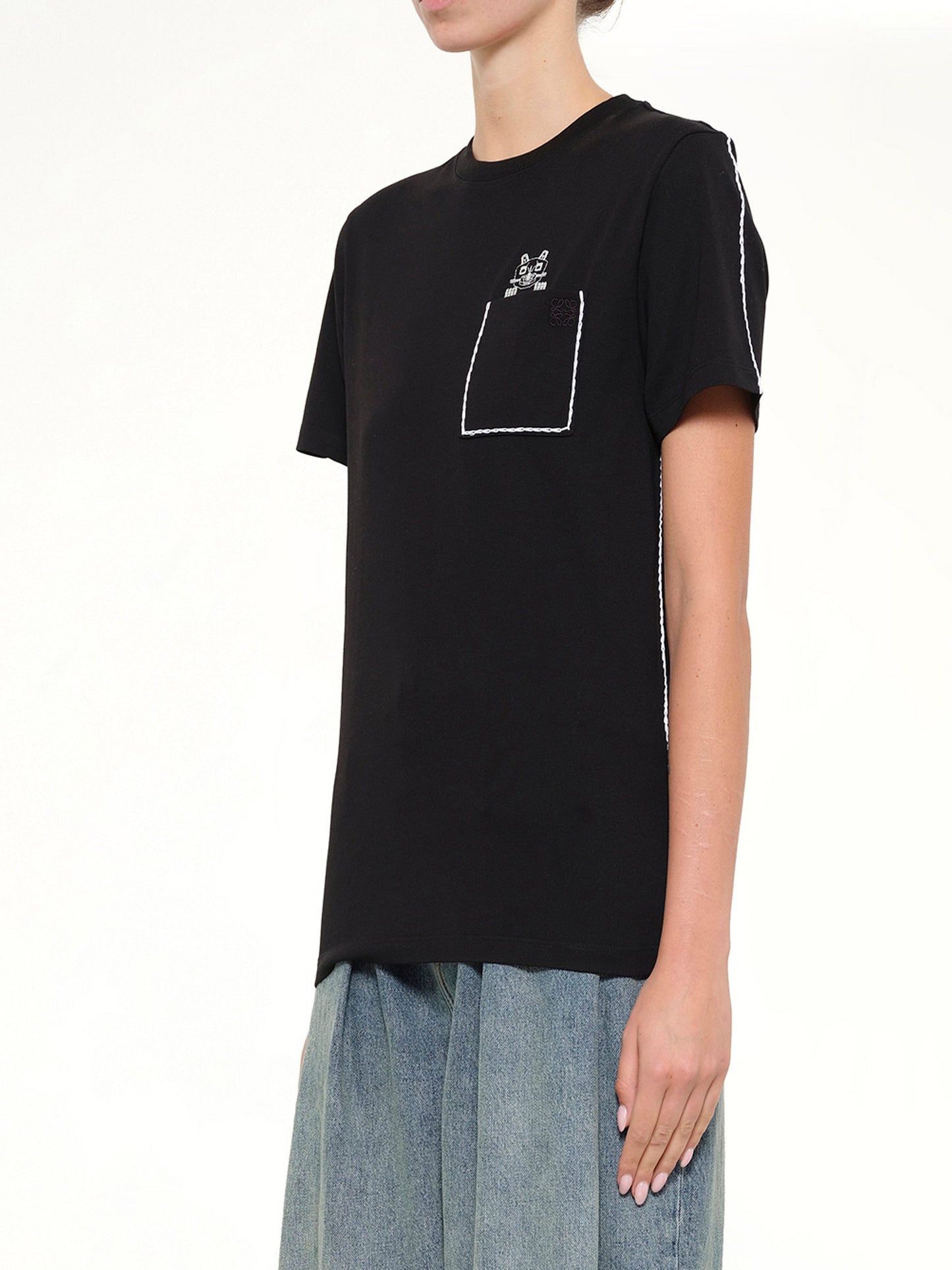 LOEWE Louis Wain Regular Fit T-Shirt (Black)