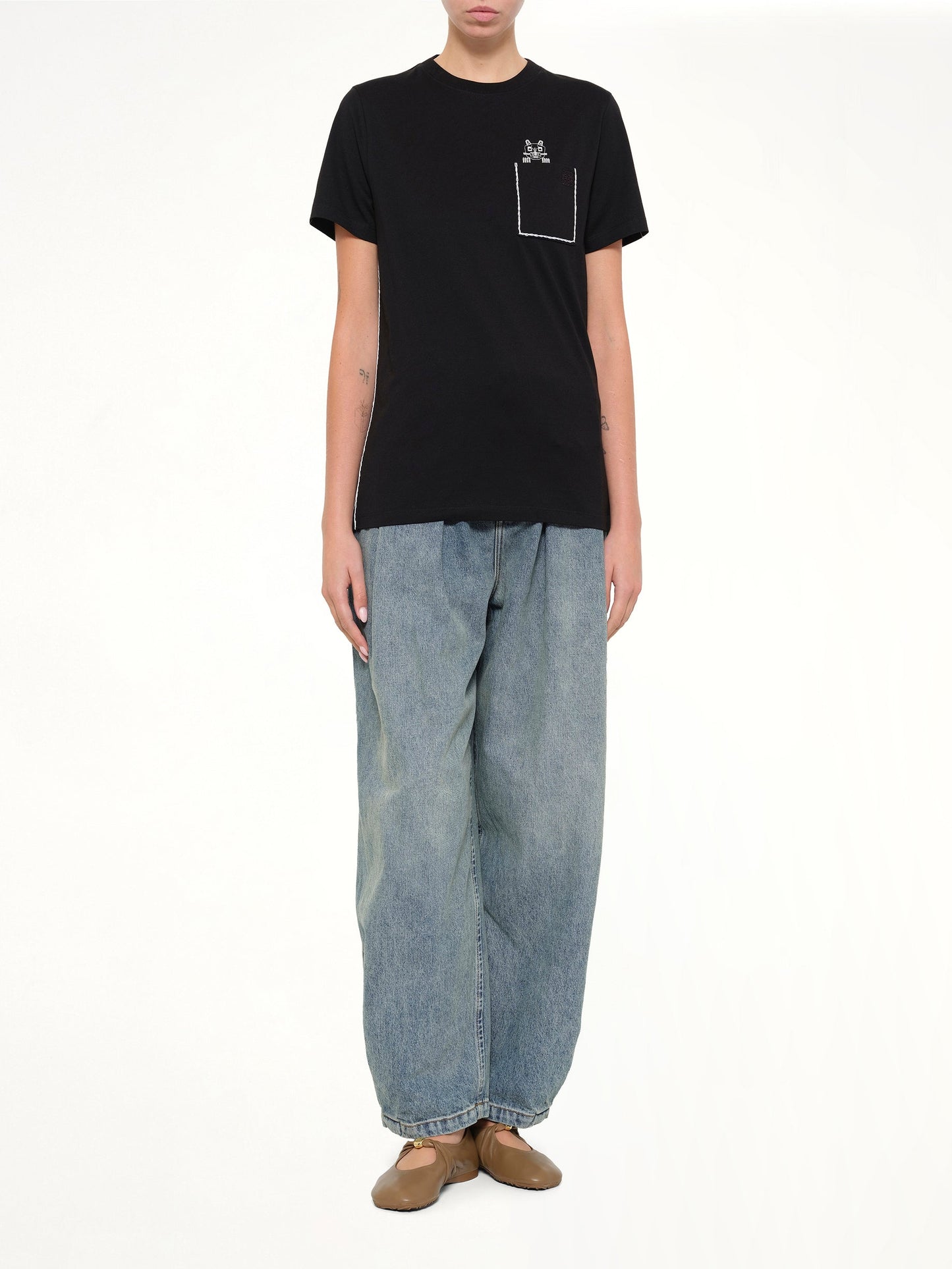 LOEWE Louis Wain Regular Fit T-Shirt (Black)