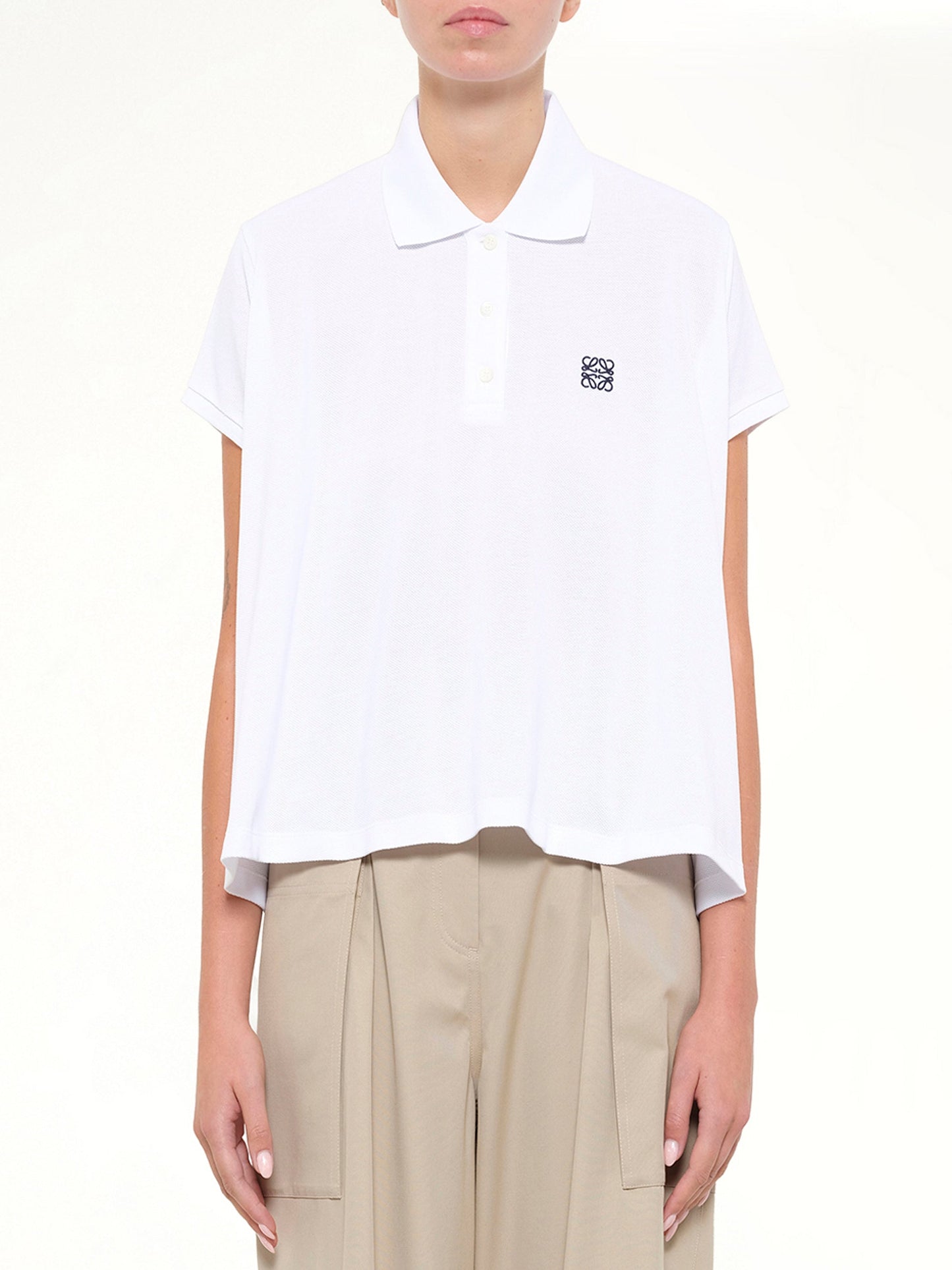 Image of Shirts. Product name - Polo in White colour by brand - LOEWE