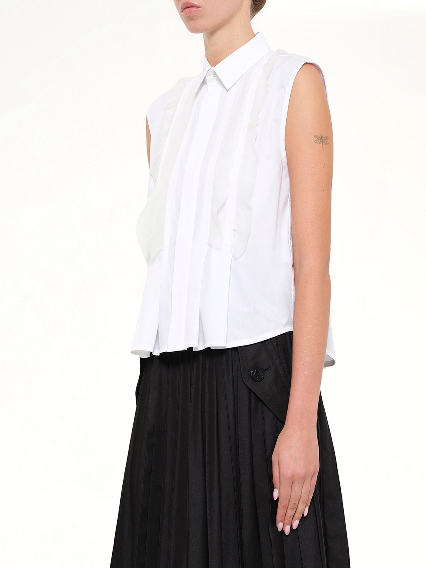 SACAI SS Poplin Shirt (White)