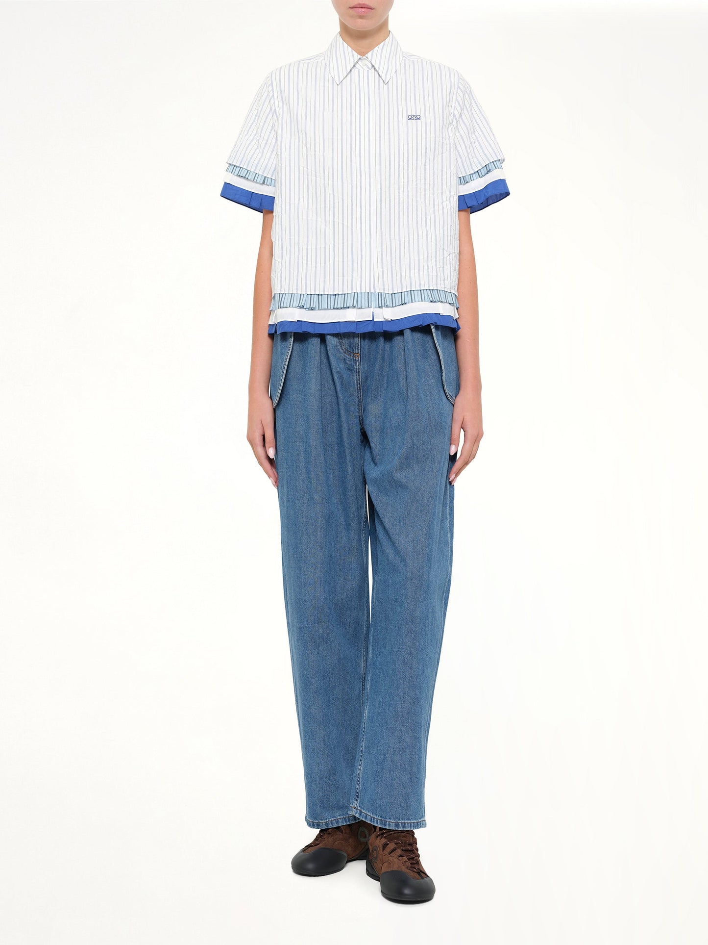 LOEWE Short Sleeve Shirt (White)